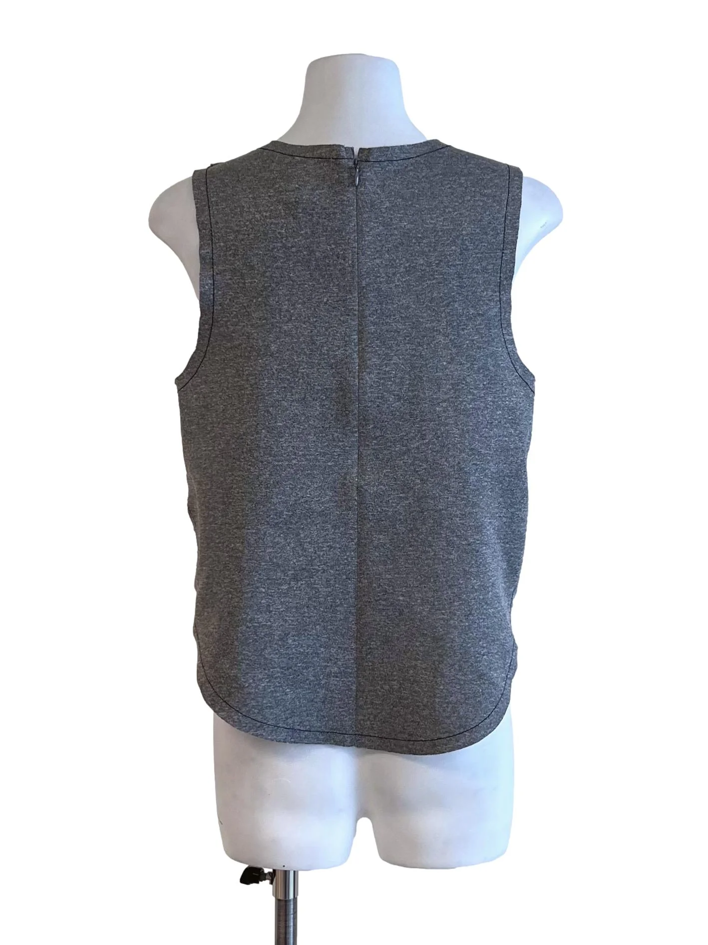 Graphite Plain Sleeveless Top - Image 2