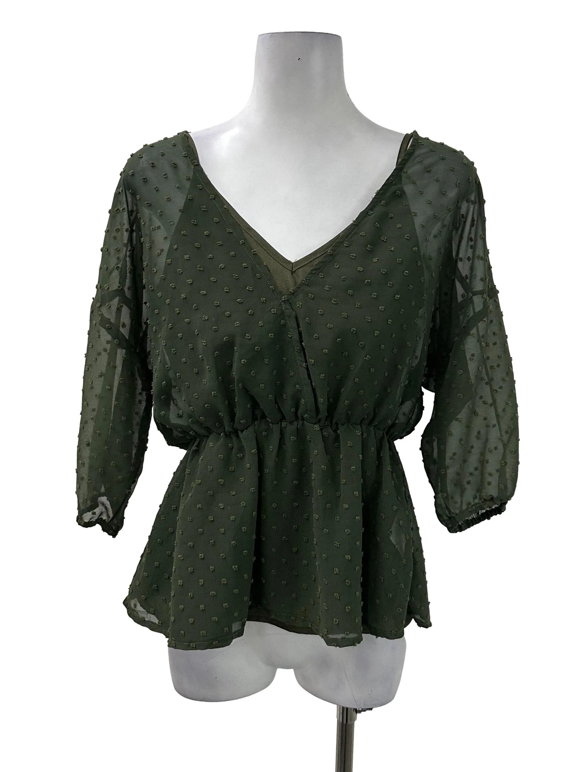 Green Dotted Inner Top