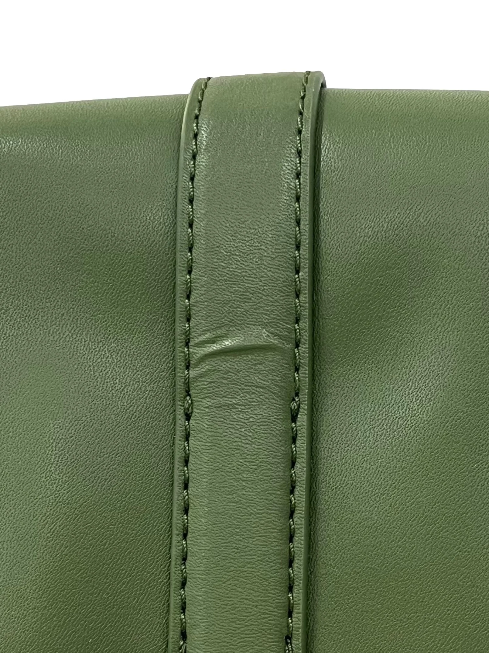 Green Leather Flora Belted Saddle Bag CSN - Image 5