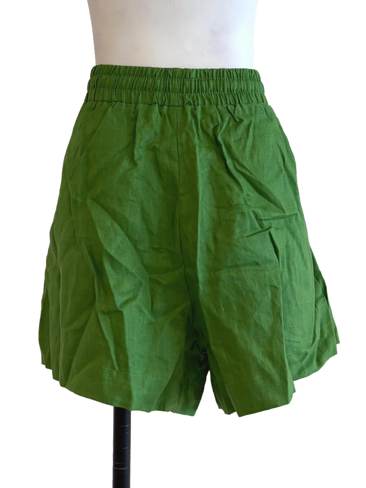 Green Linen Shorts TEM - Image 2