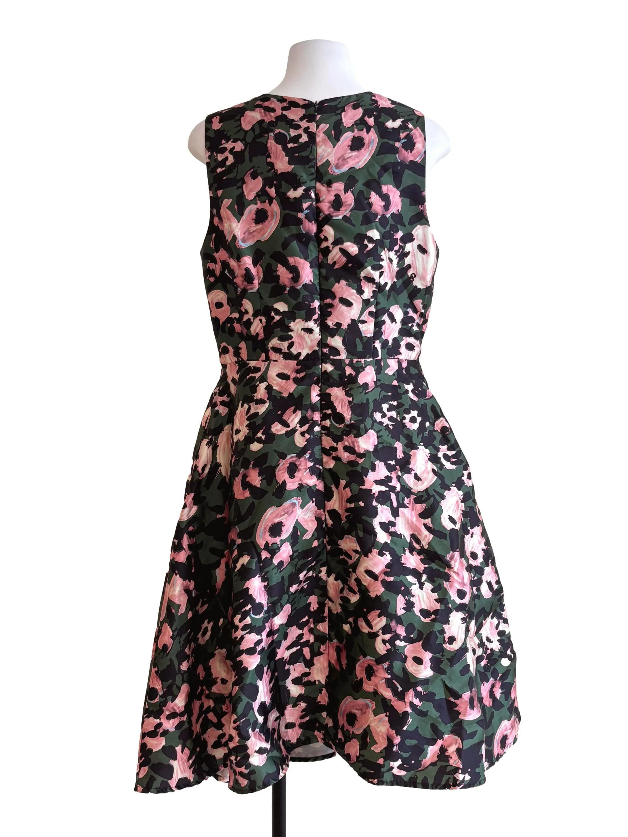 Green Prints A-Line Dress - Image 2