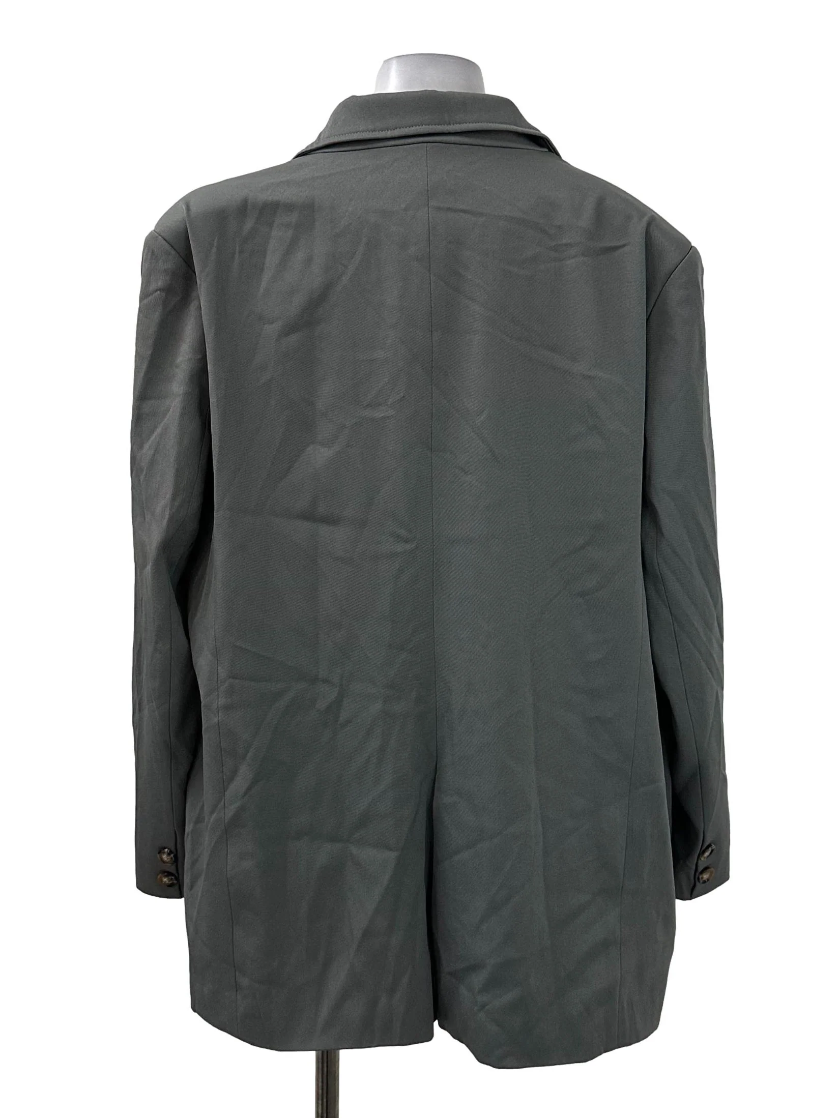 Grey Double Button Blazer - Image 2