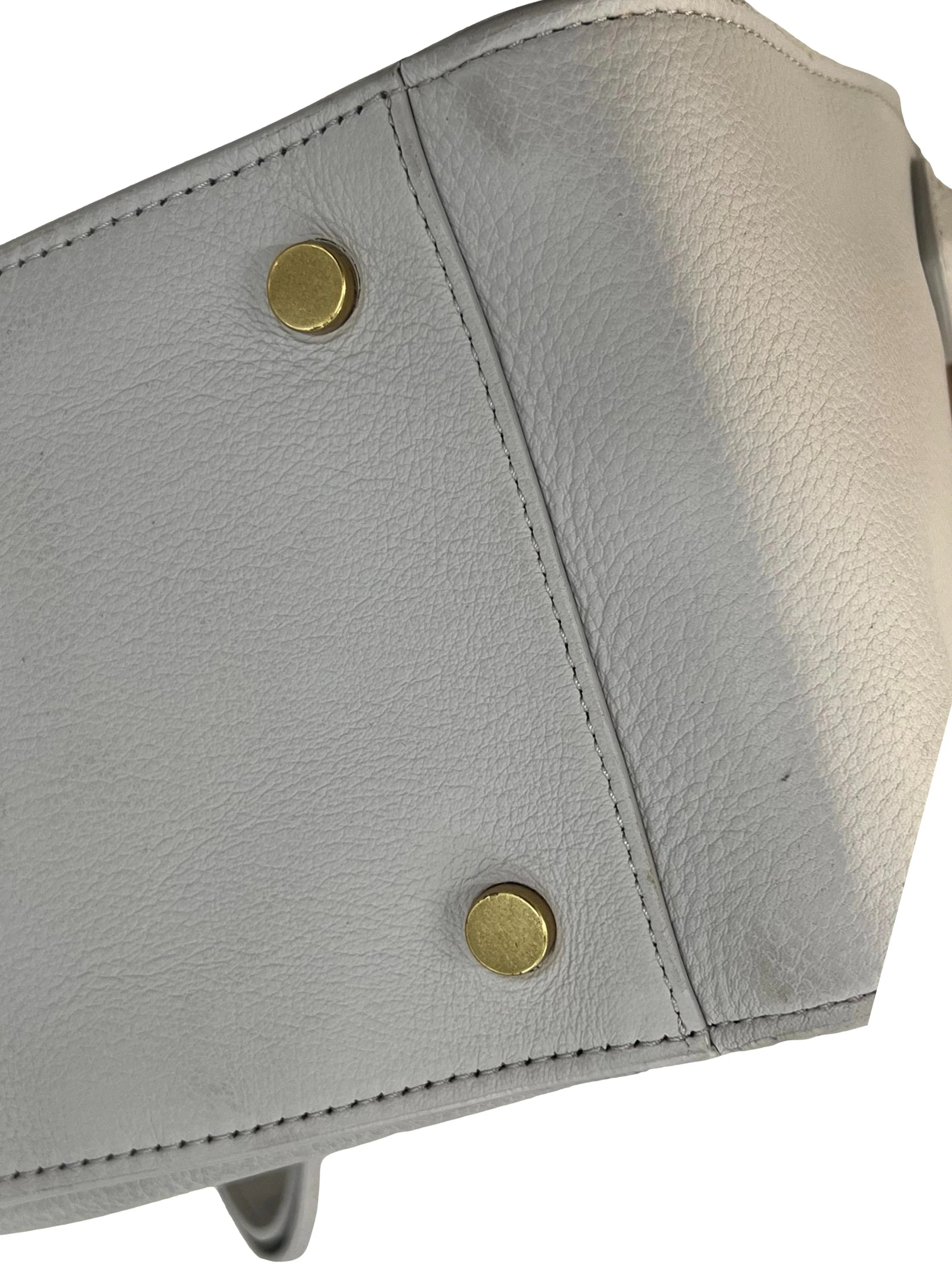 Grey Leather Rabeanco - Lu Mini Top Handle Bag CSN - Image 5