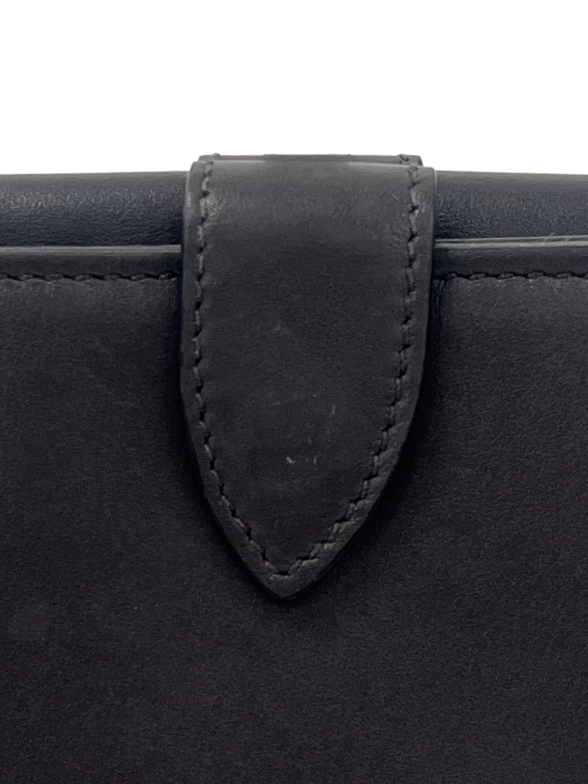 Grey Wallet With Gold Hardware - Image 3