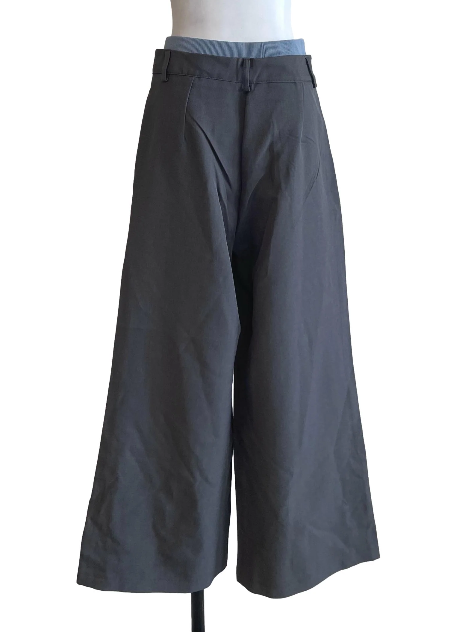 Grey Wide Leg Pants - Image 2