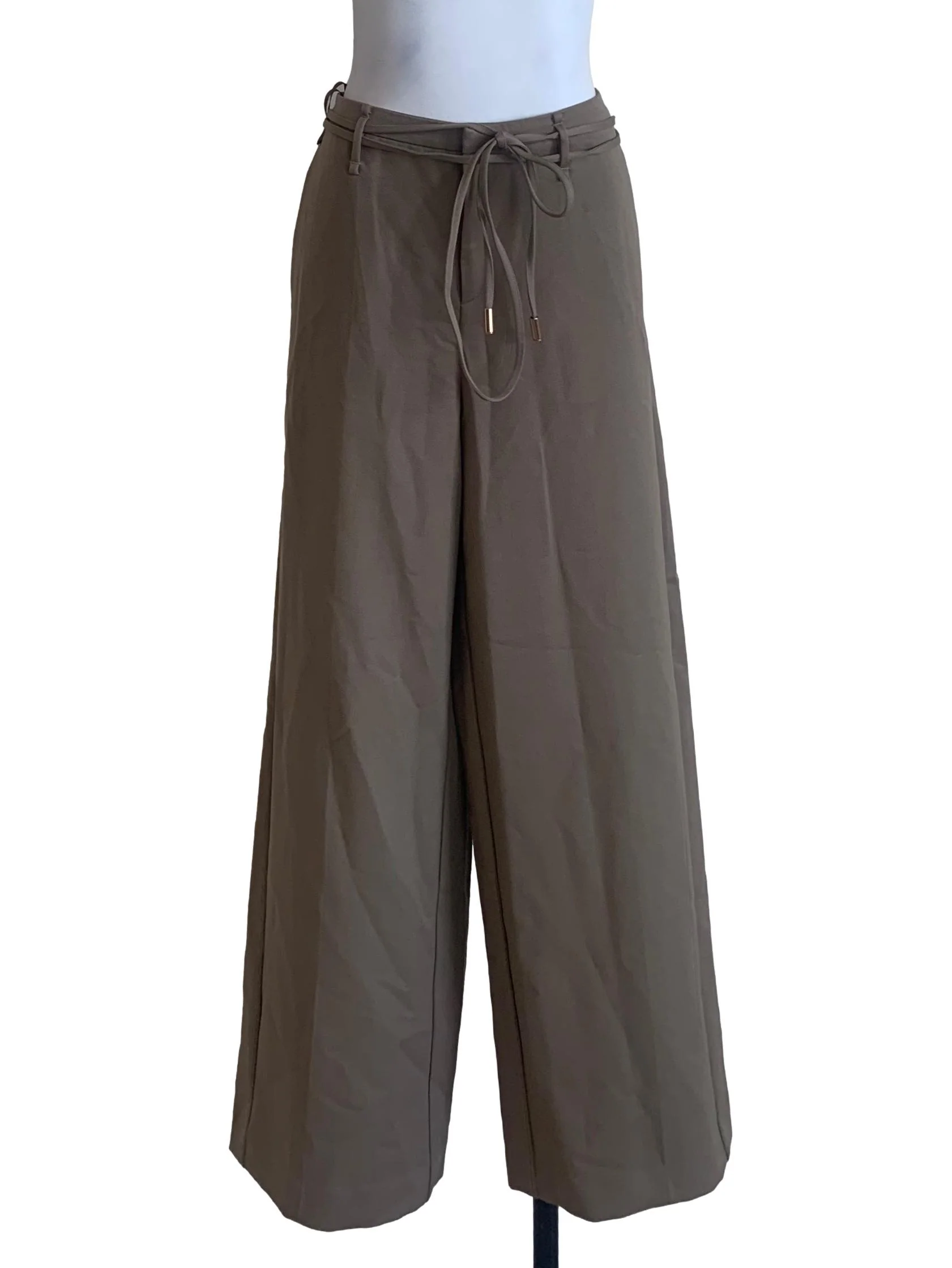 Hazelnut Brown Wide Leg Pants