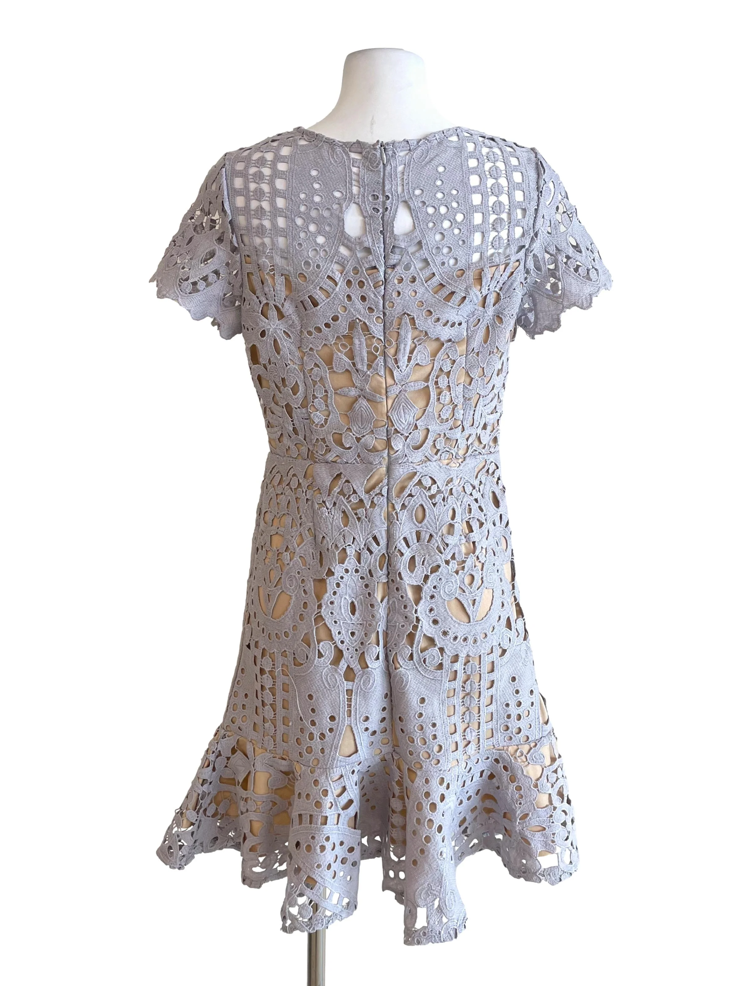 Heather Embroidery Flounced Dress - Image 2