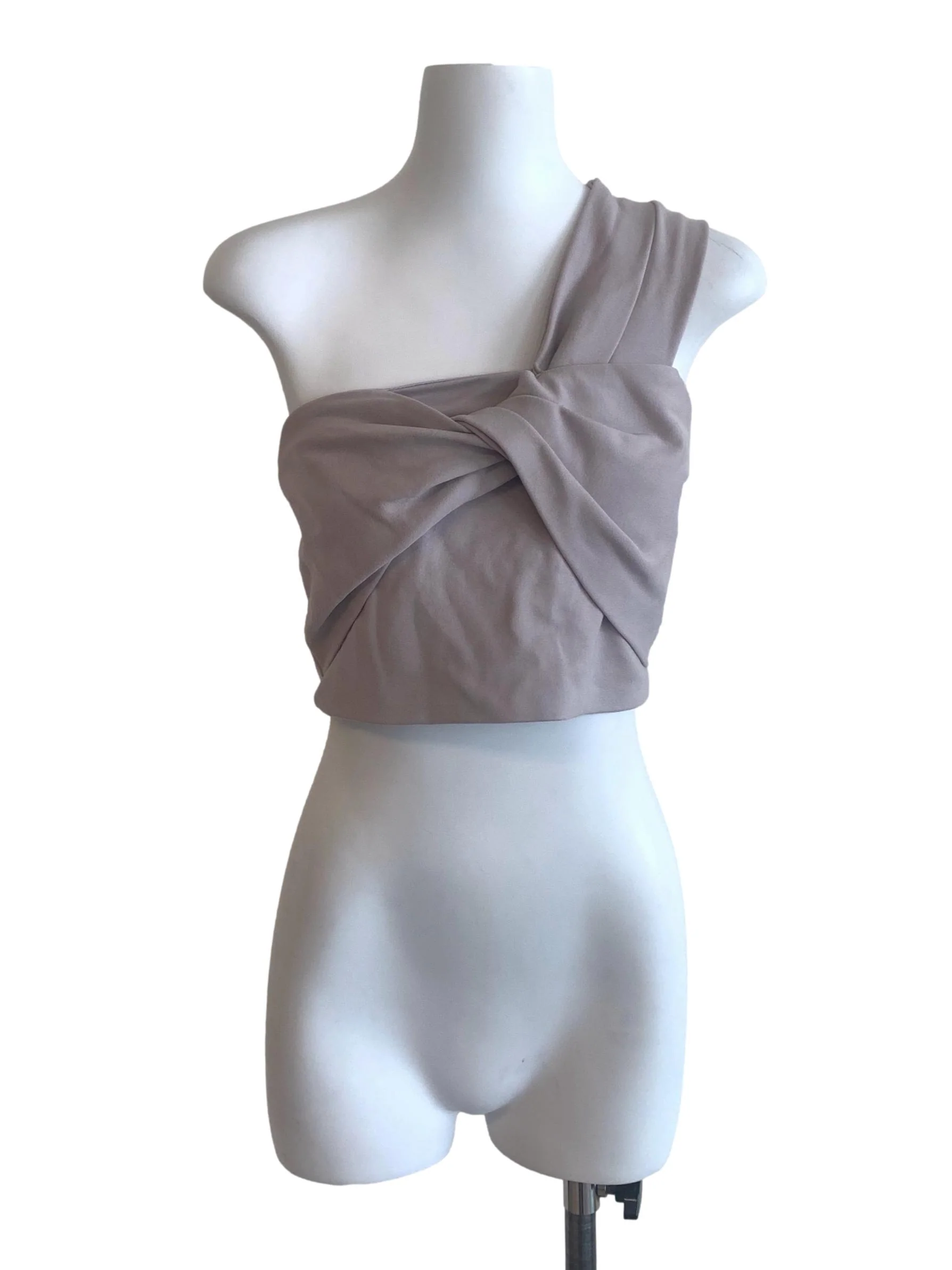 Heather Purple Asymmetric Neck Top