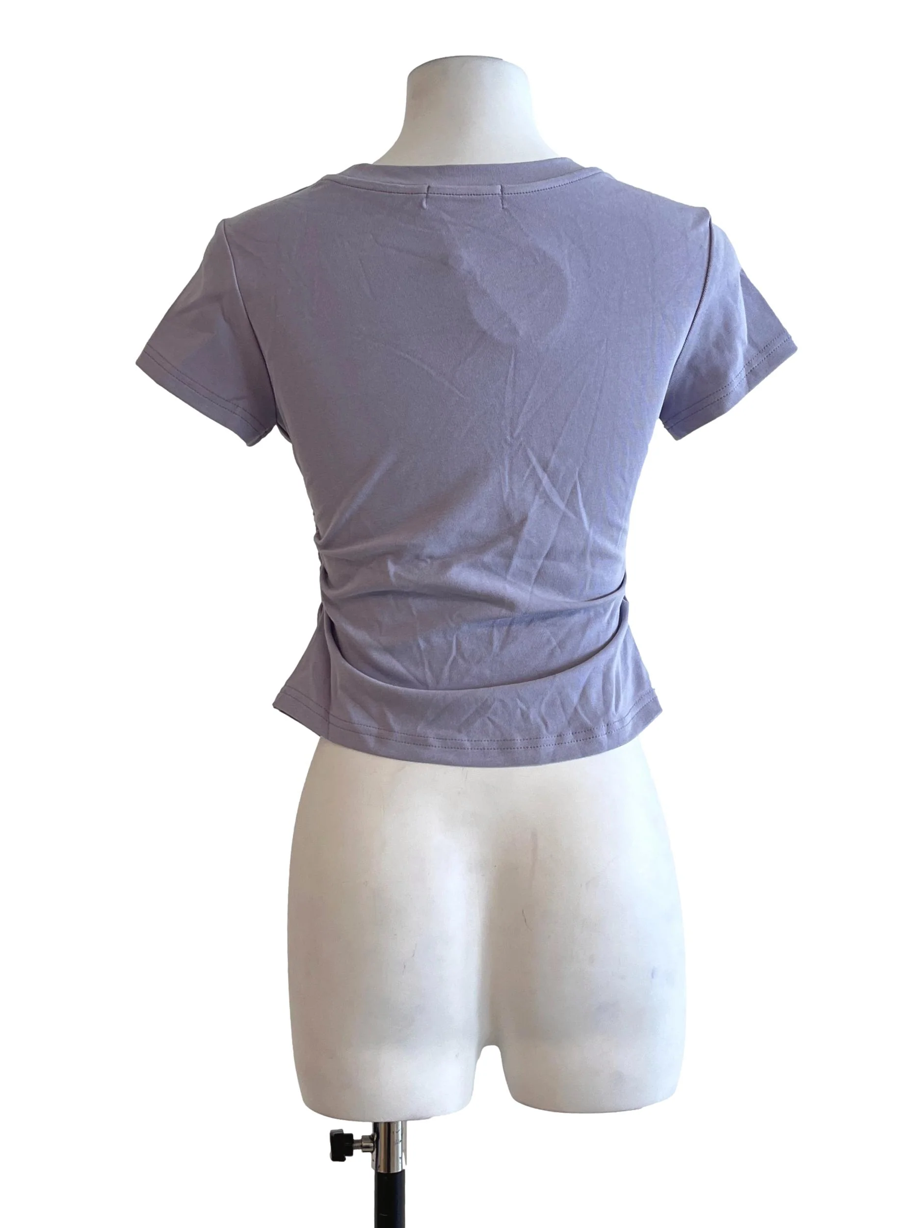 Heather Purple Scoop Top - Image 2