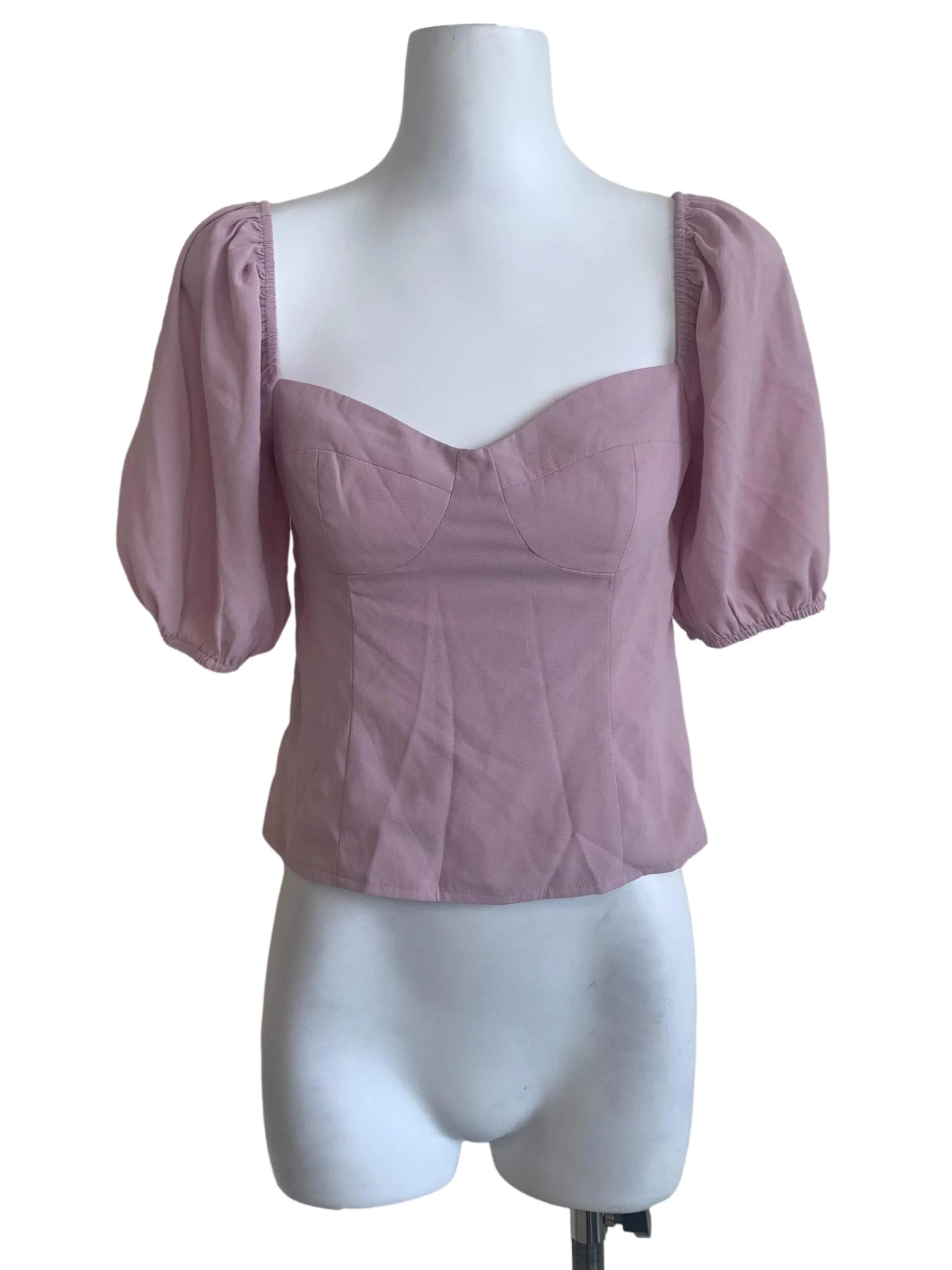 Heather Purple Smocked Top