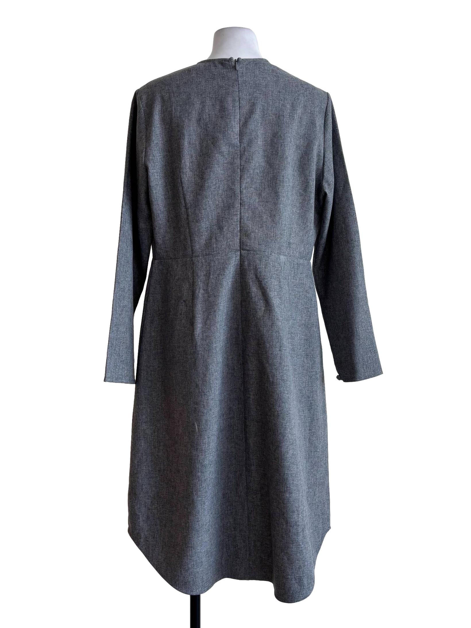 Heathered Grey Longsleeve Dress - Image 2