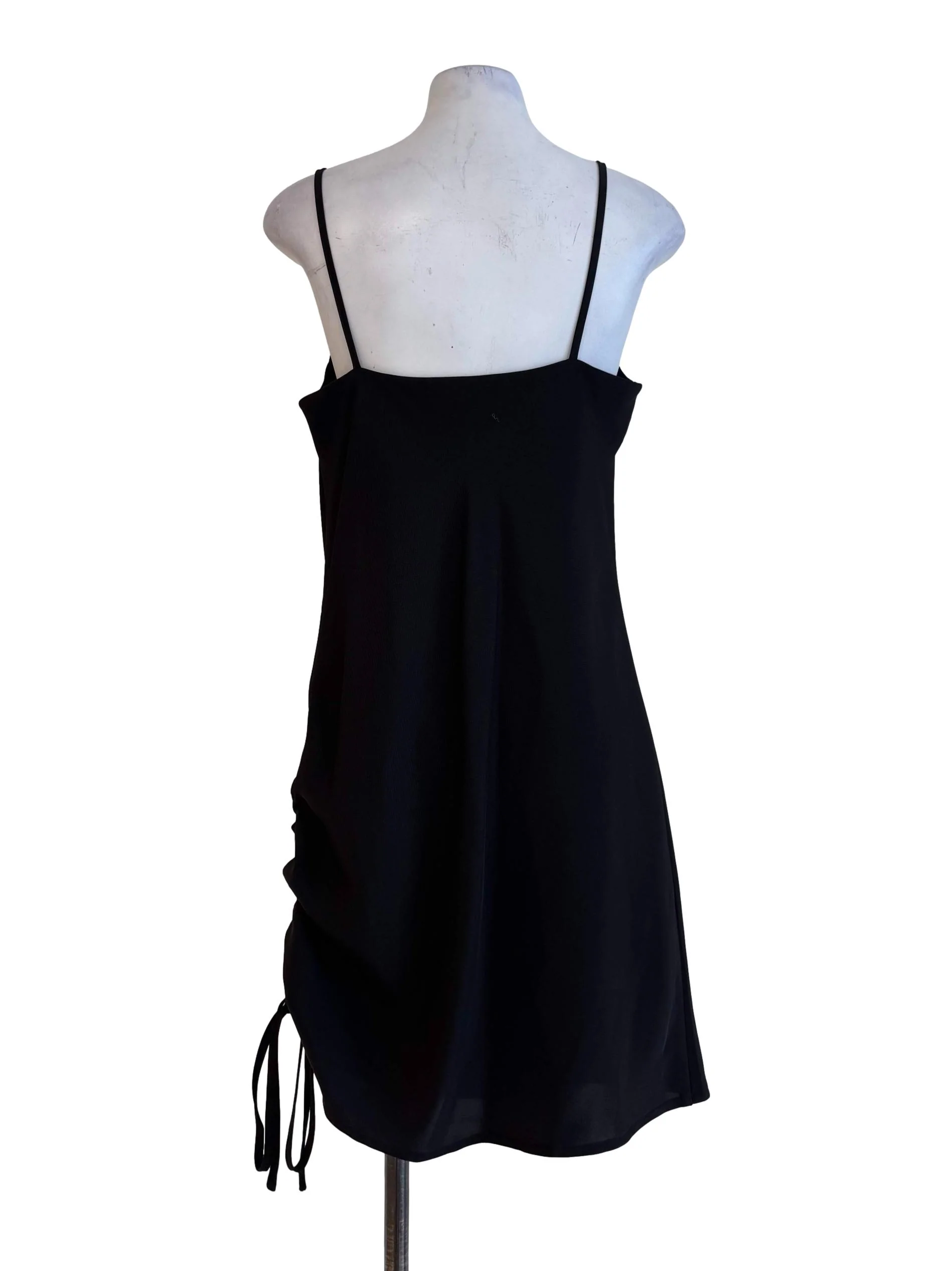 Heavy Black Straight Cut Dress - Image 2