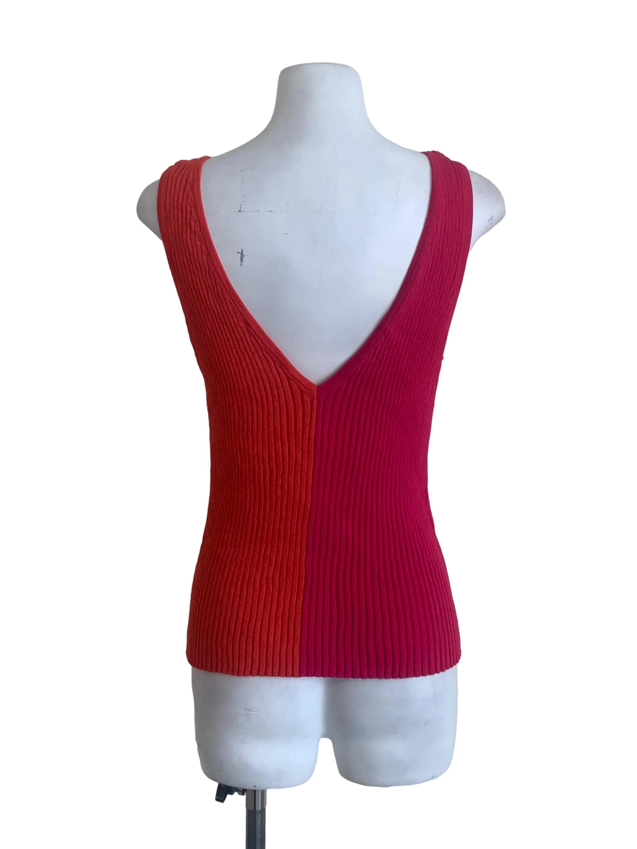 Hot Pink Orange Tank Top - Image 2