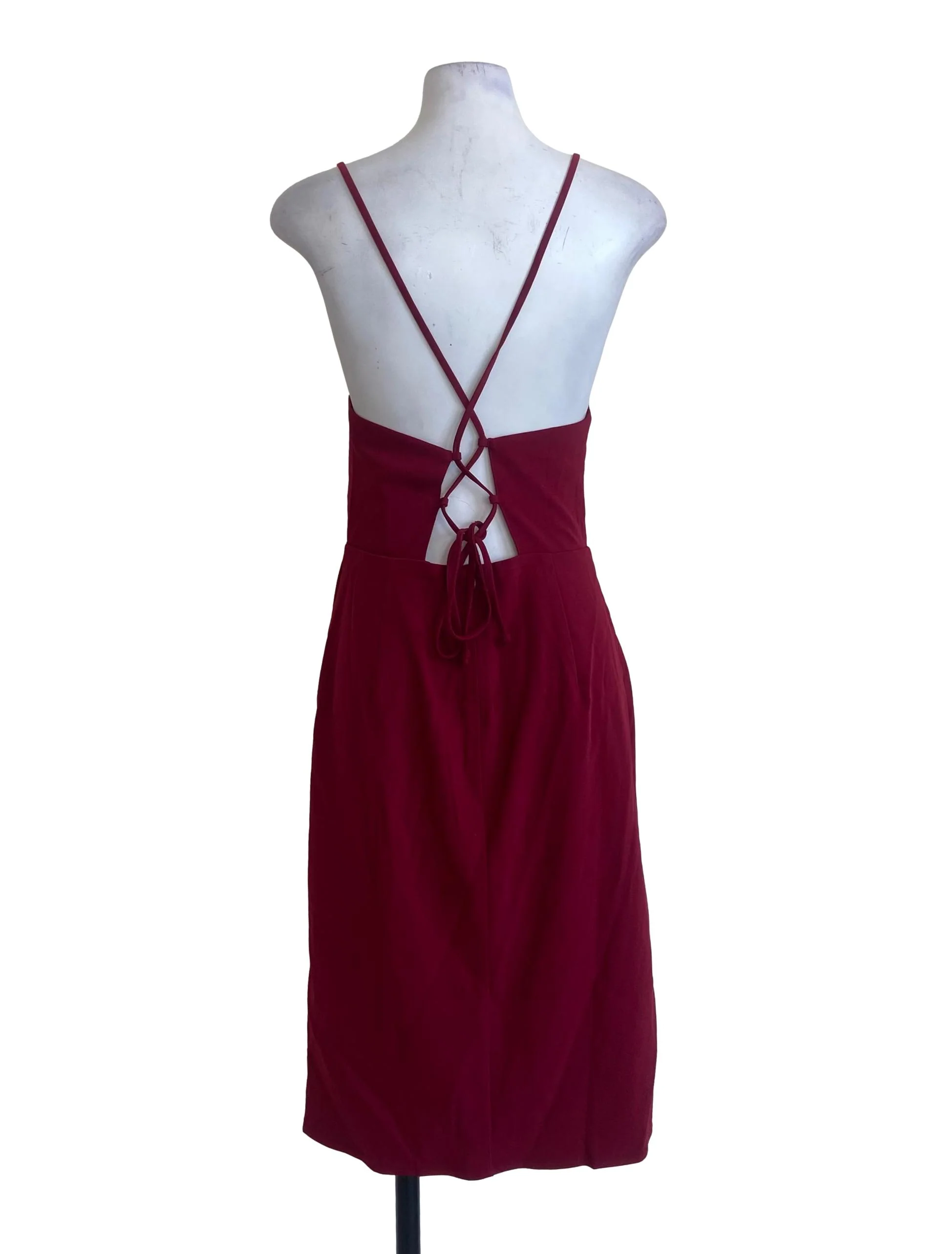 Hot Pink Sleeveless Slit Dress - Image 2
