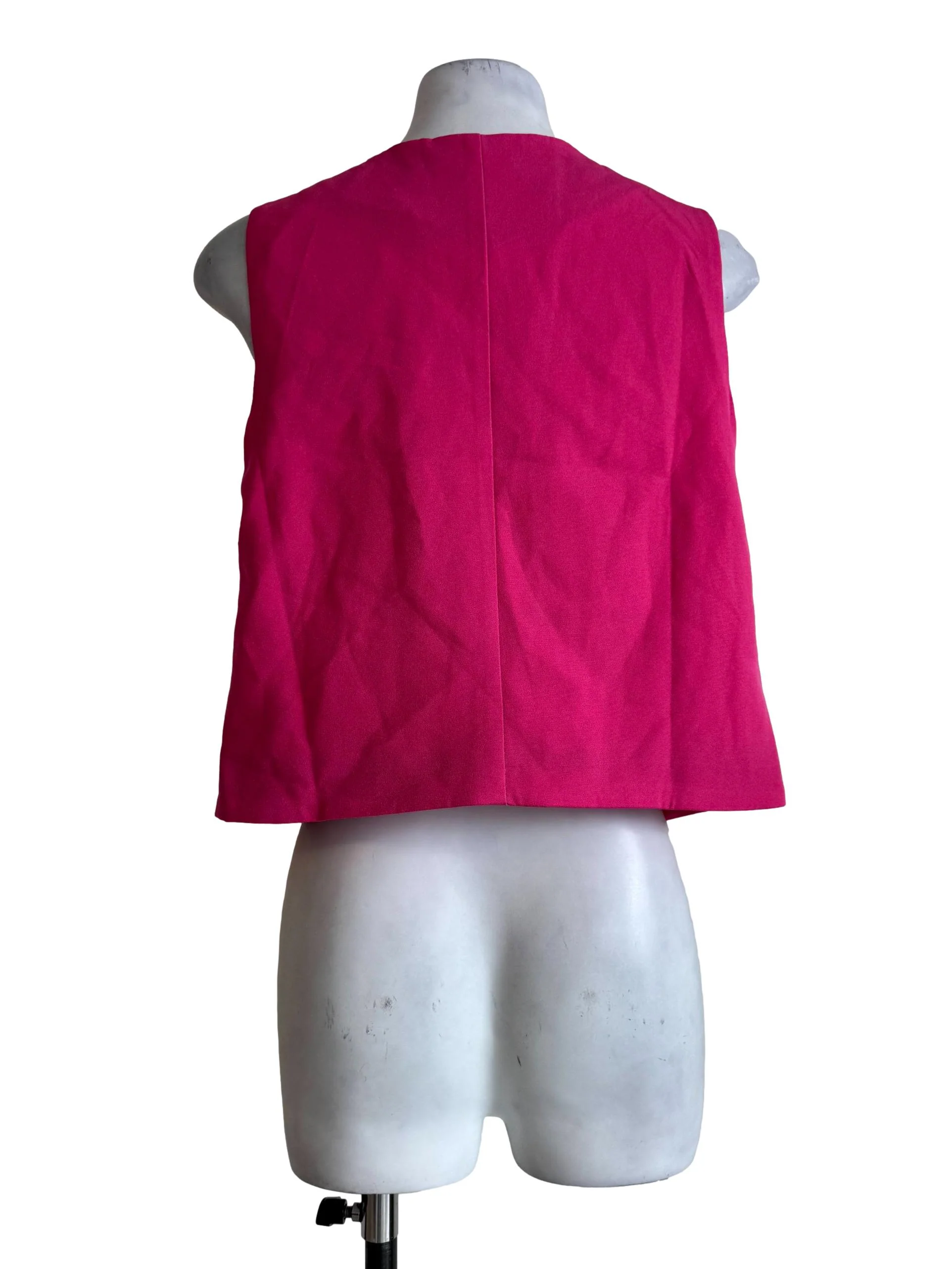 Hot Pink V Neck Vest - Image 2