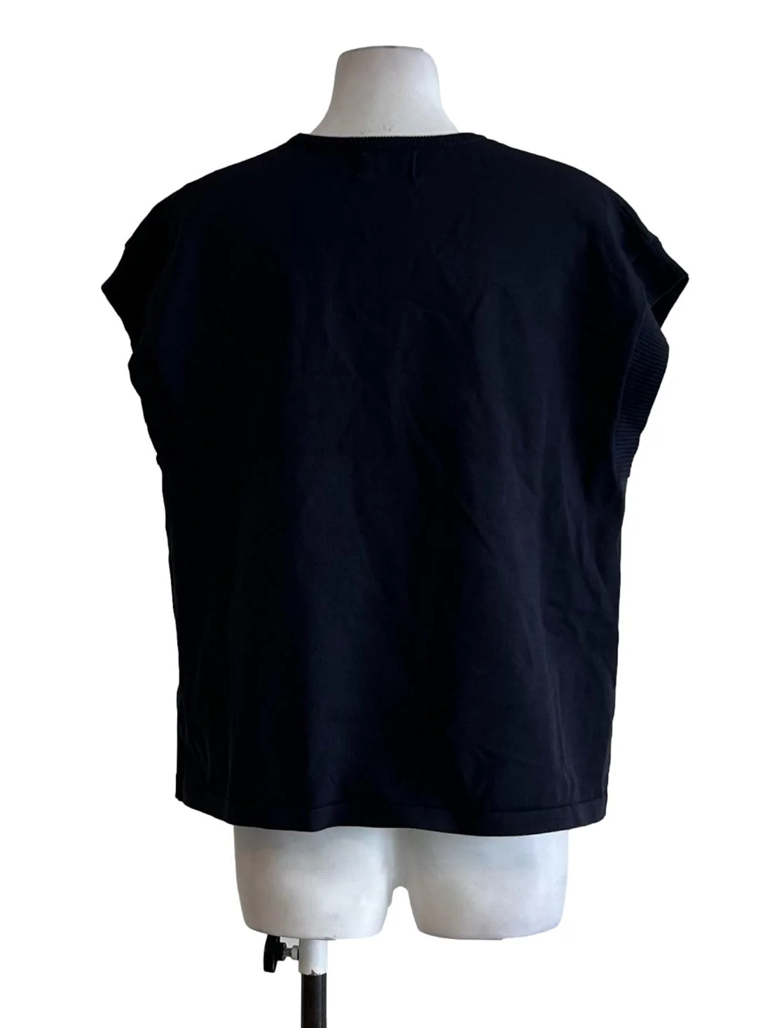Indigo Blue Sleeveless Knit Top OSN - Image 2