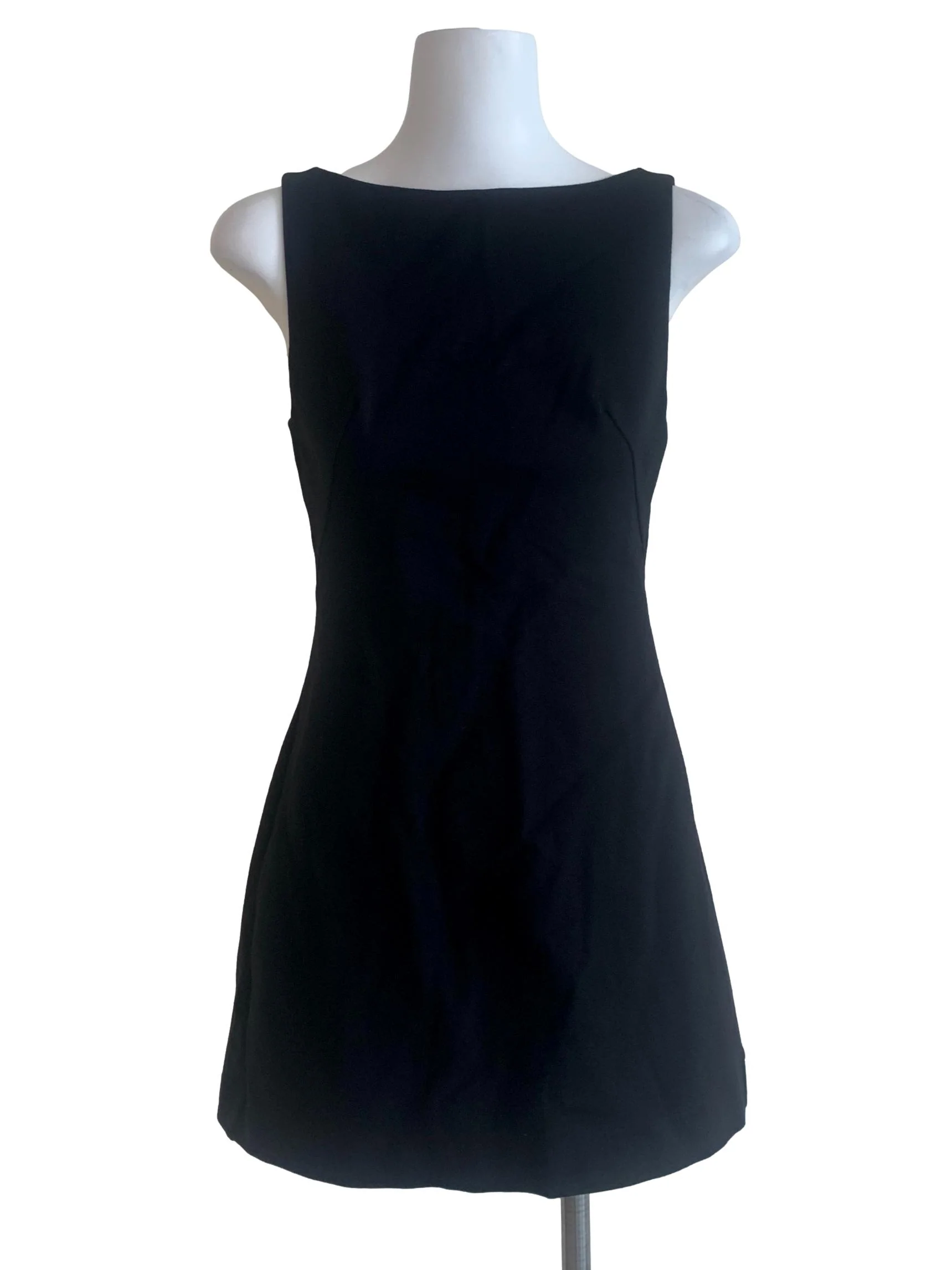 Ink Black A-Line Dress