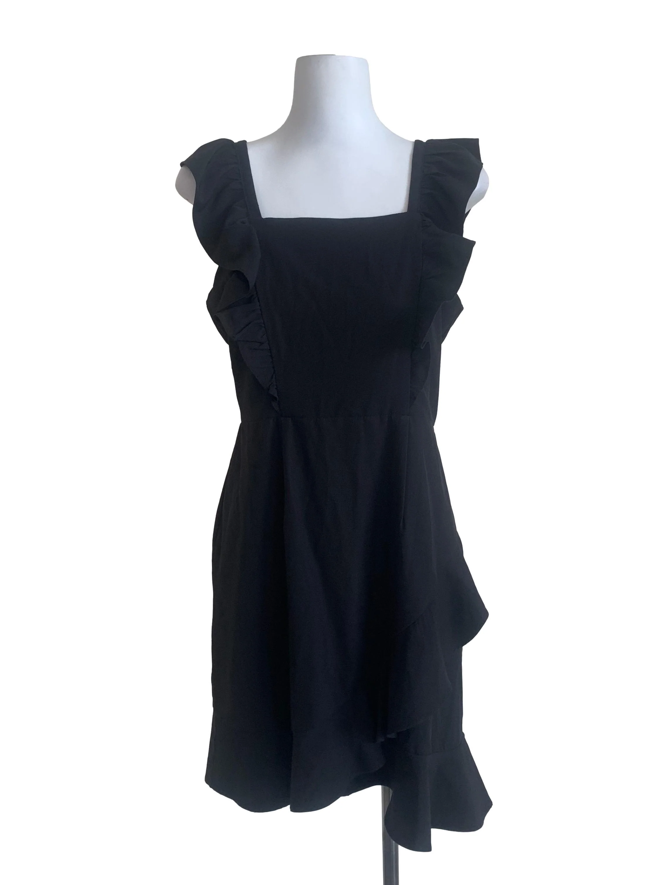 Ink Black Apron Dress