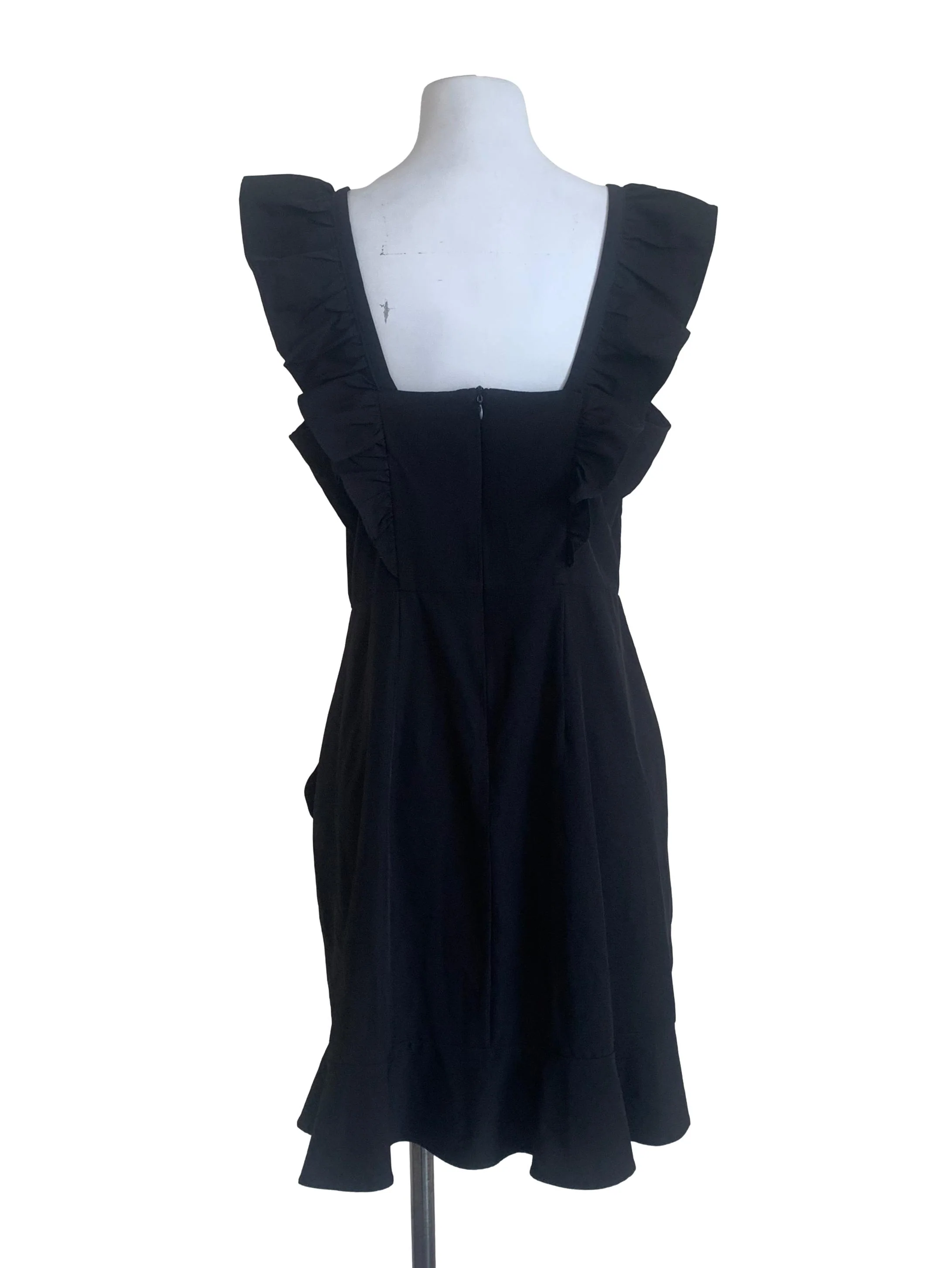 Ink Black Apron Dress - Image 2