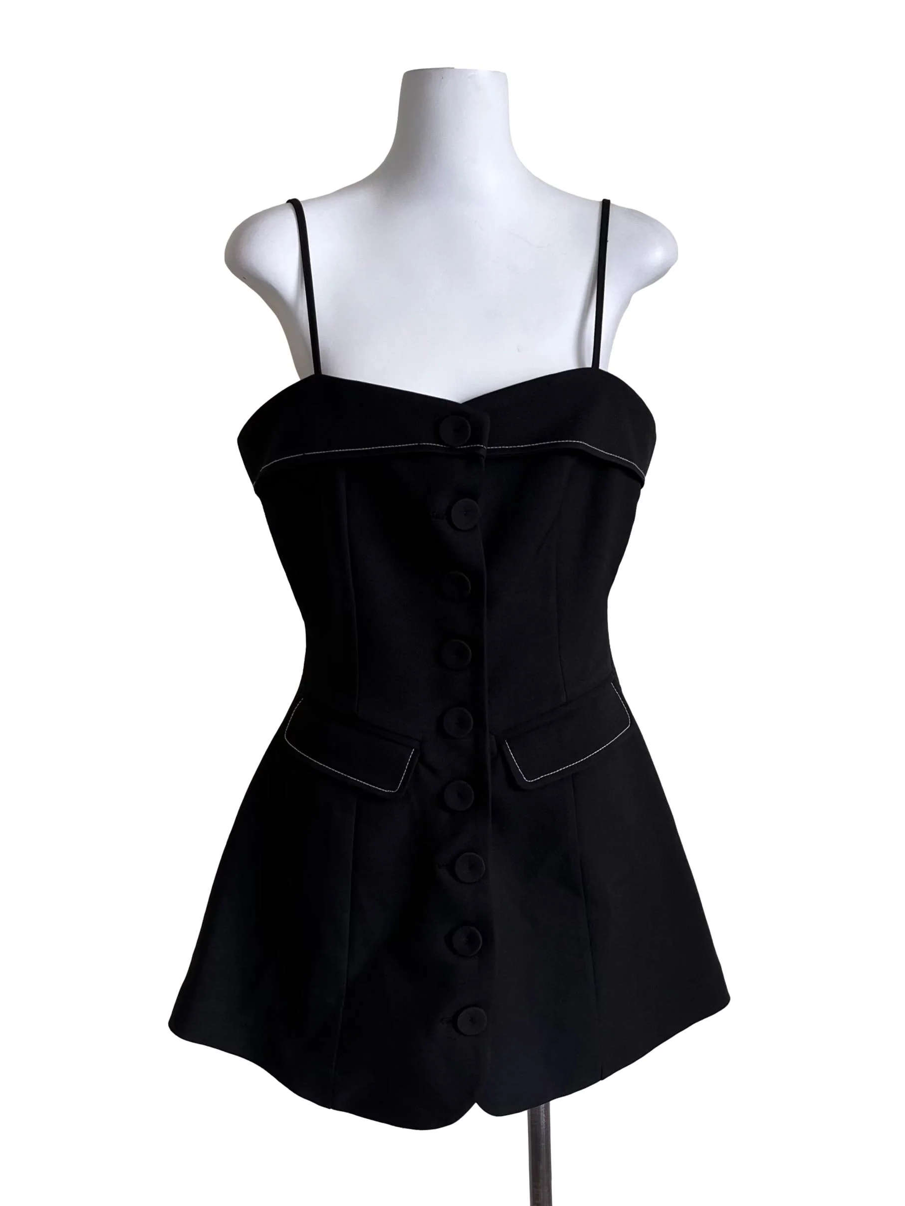 Ink Black Pocket Sundress