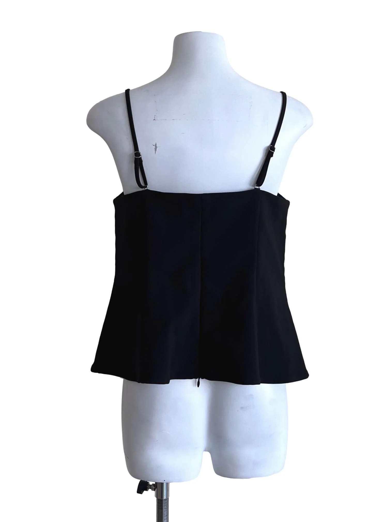 Ink Black Spaghetti Strap Top - Image 2