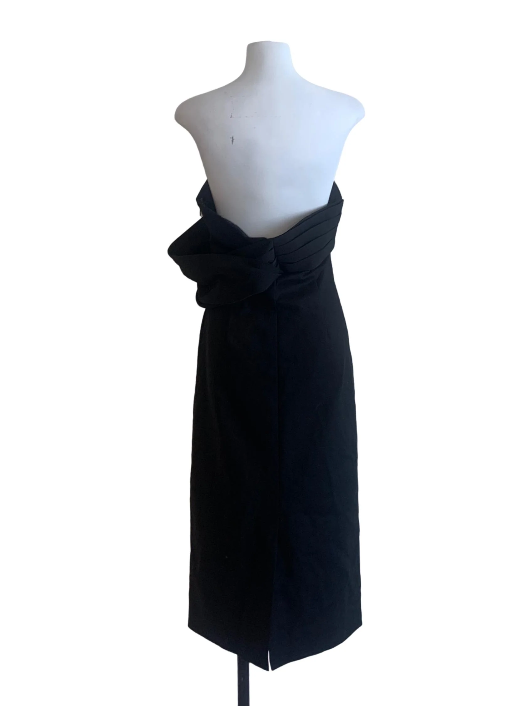 Ink Black Sweetheart Neck Strapless Dress - Image 2