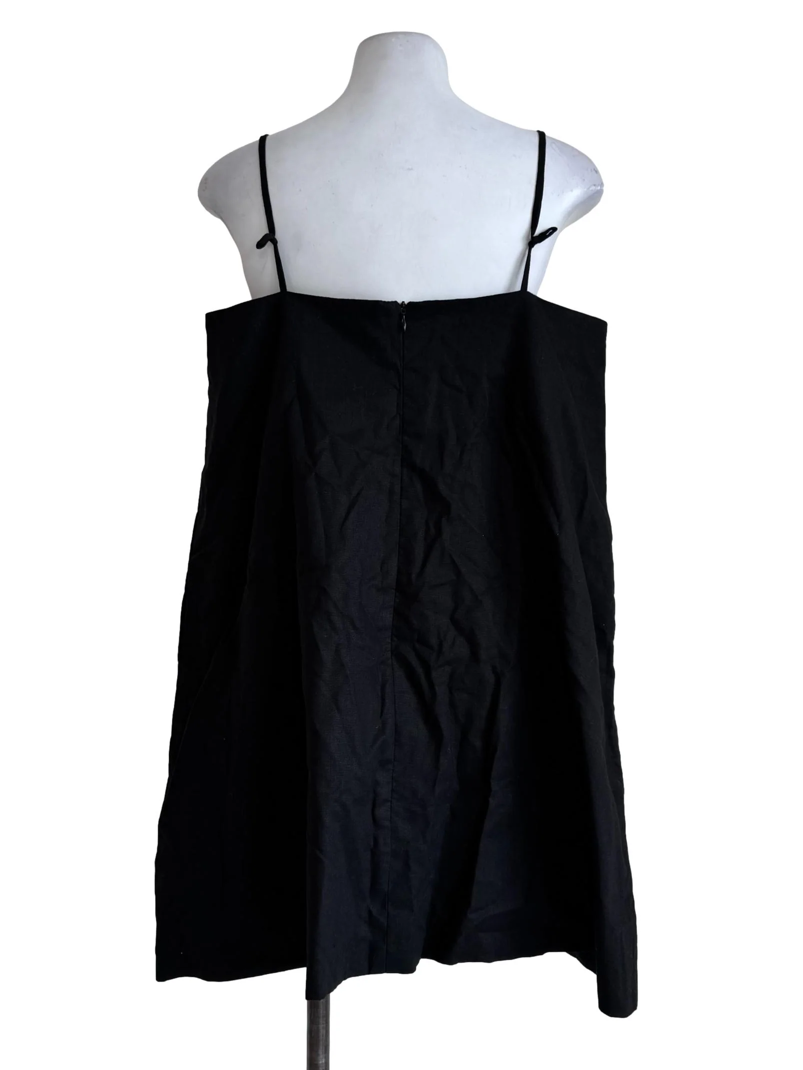 Ink Black With Hanging Pearls Dress - Image 2