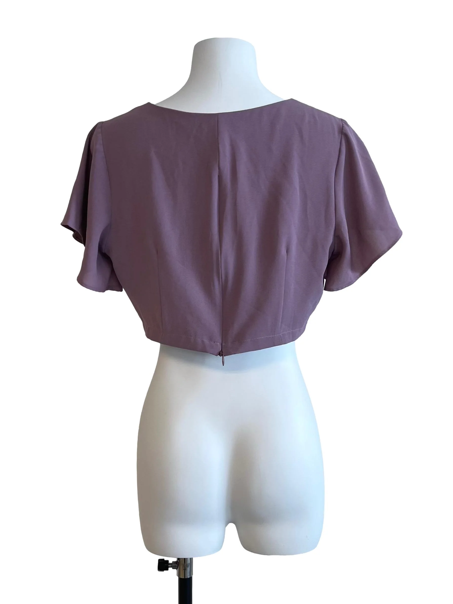 Iris Purple Crop Top - Image 2
