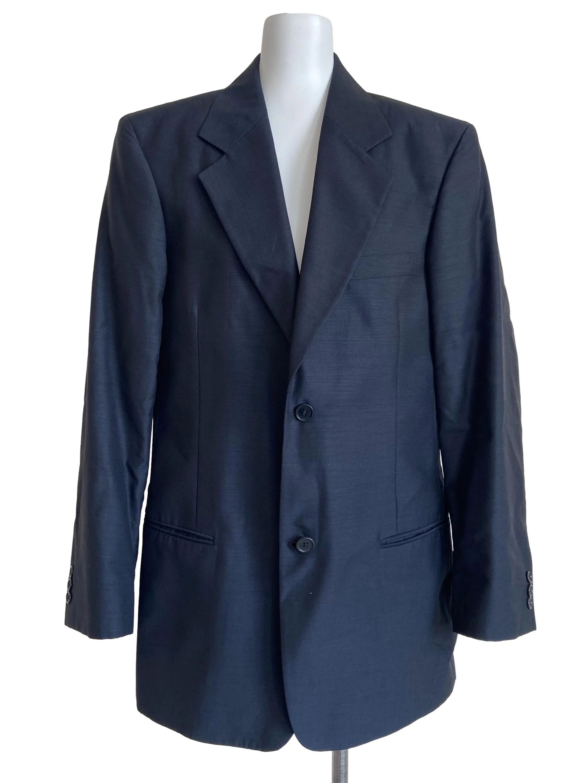 Iron Grey Button Down Blazer