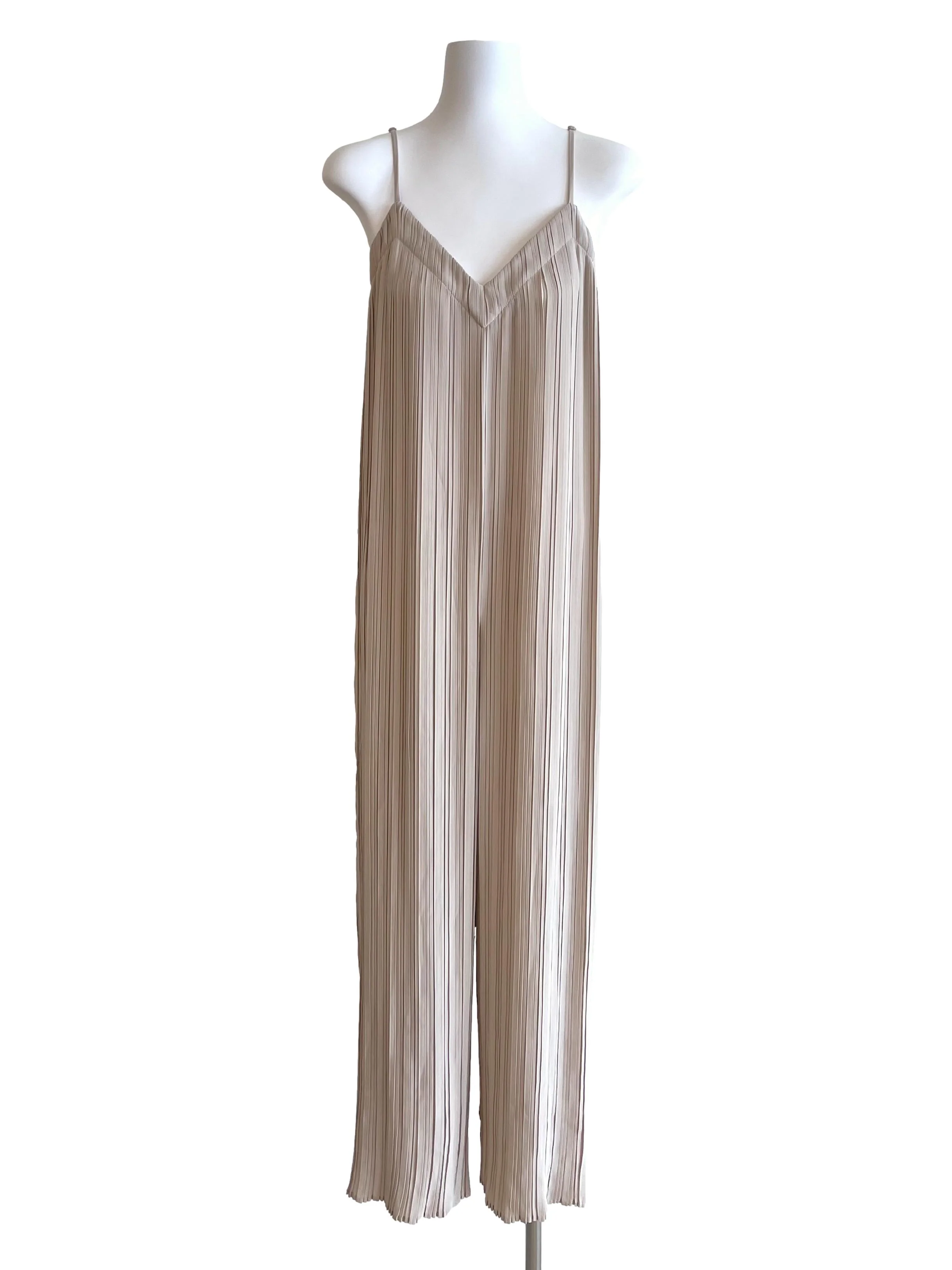 Ivory Accordion Cami Jumpsuit LB