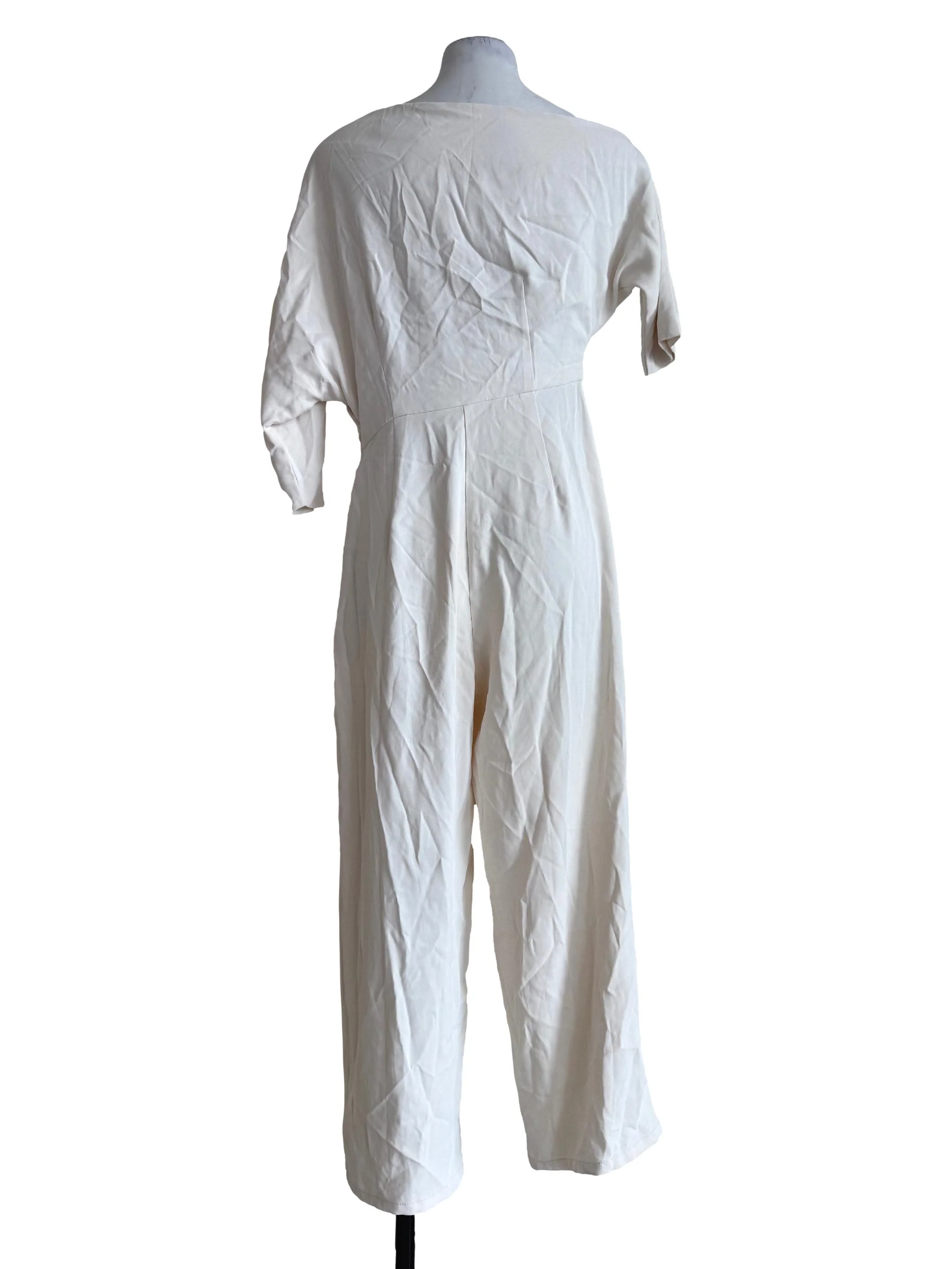 Ivory Asymmetric Neck Jumpsuit LB - Image 2
