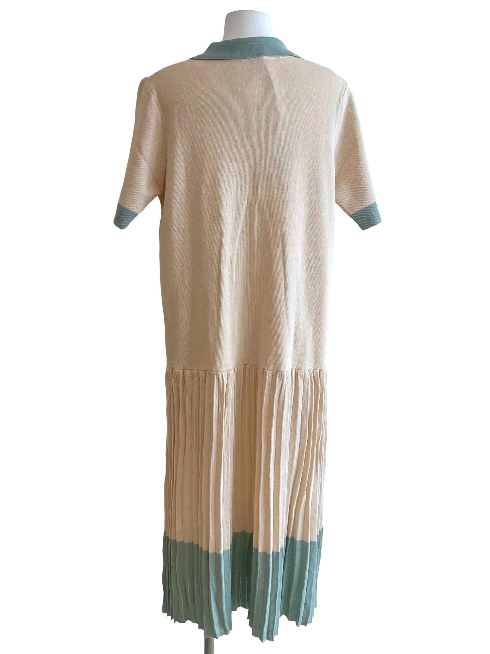 Ivory Johnny Accordion Knit Dress - Image 2