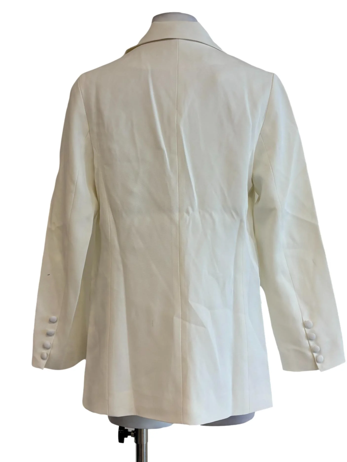 Ivory White Double Breasted Blazer - Image 2