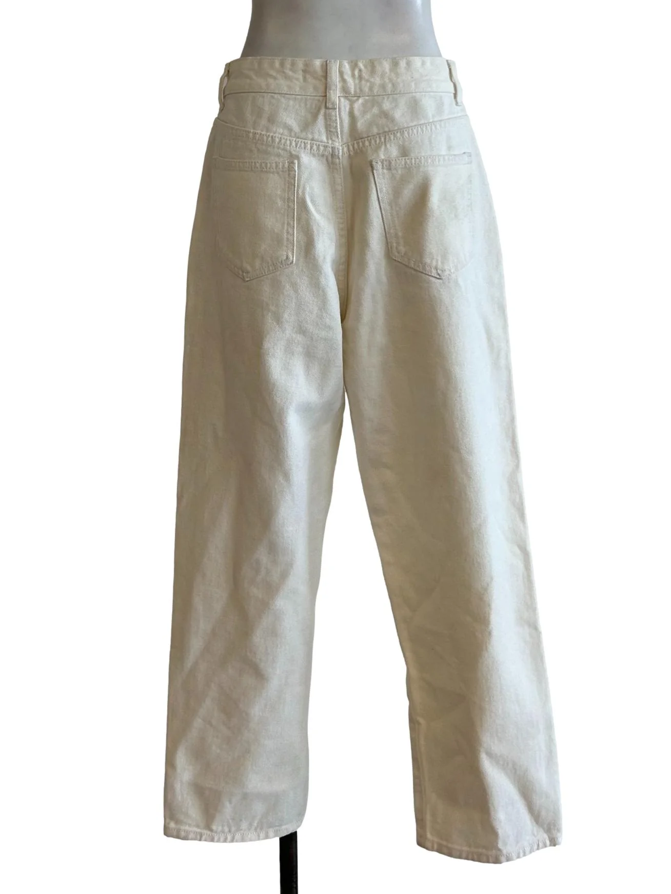 Ivory White Mom Jeans - Image 2