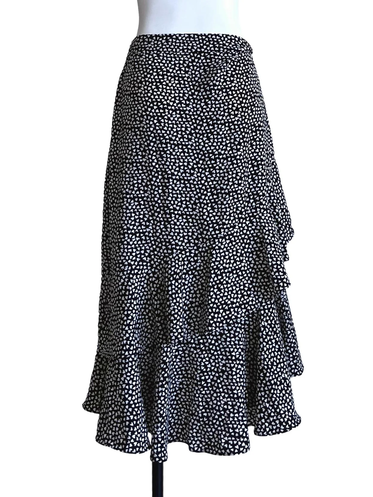 Jade Black Asymmetrical Skirts - Image 2