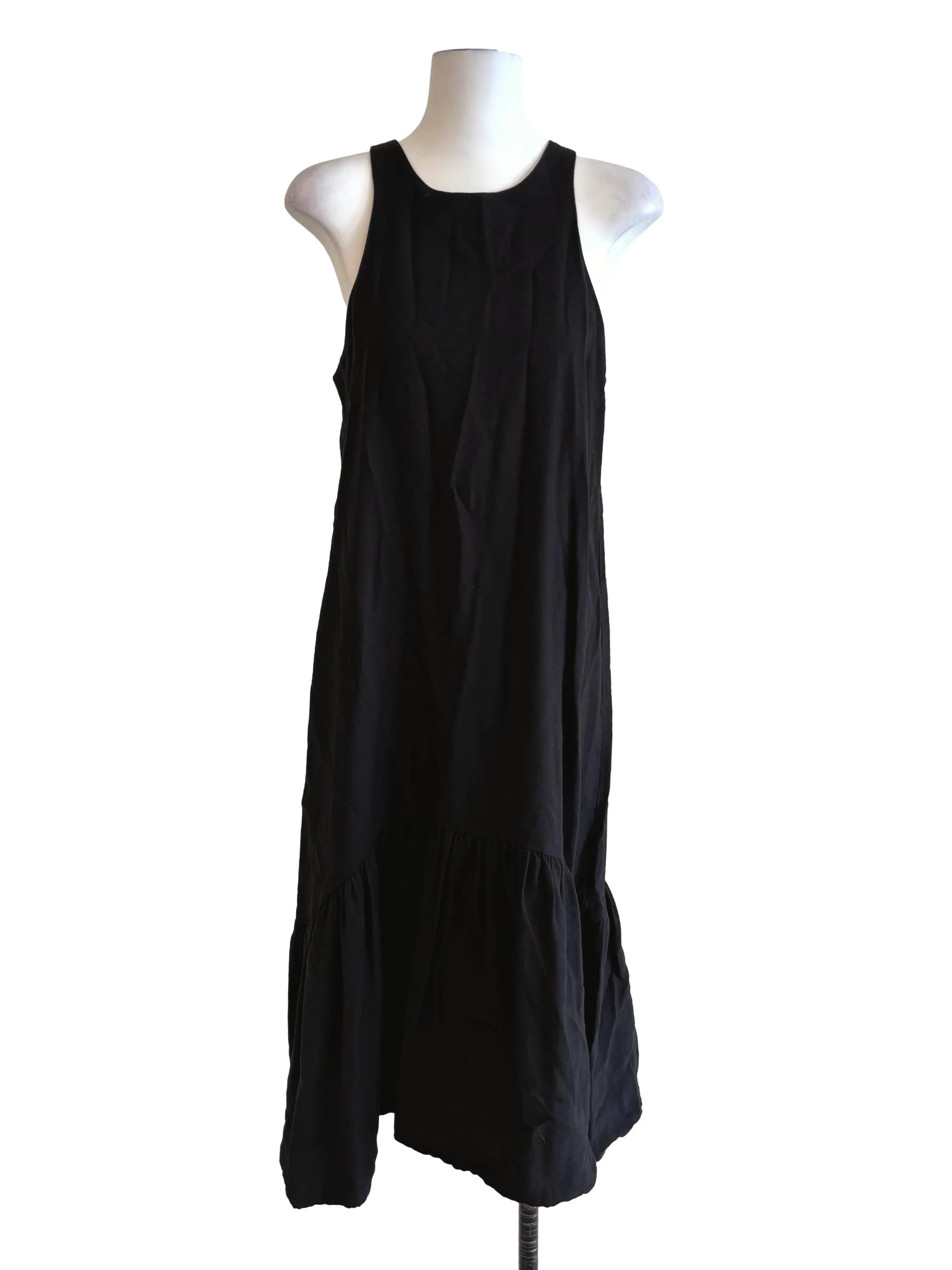 Jade Black Drop Waist Dress