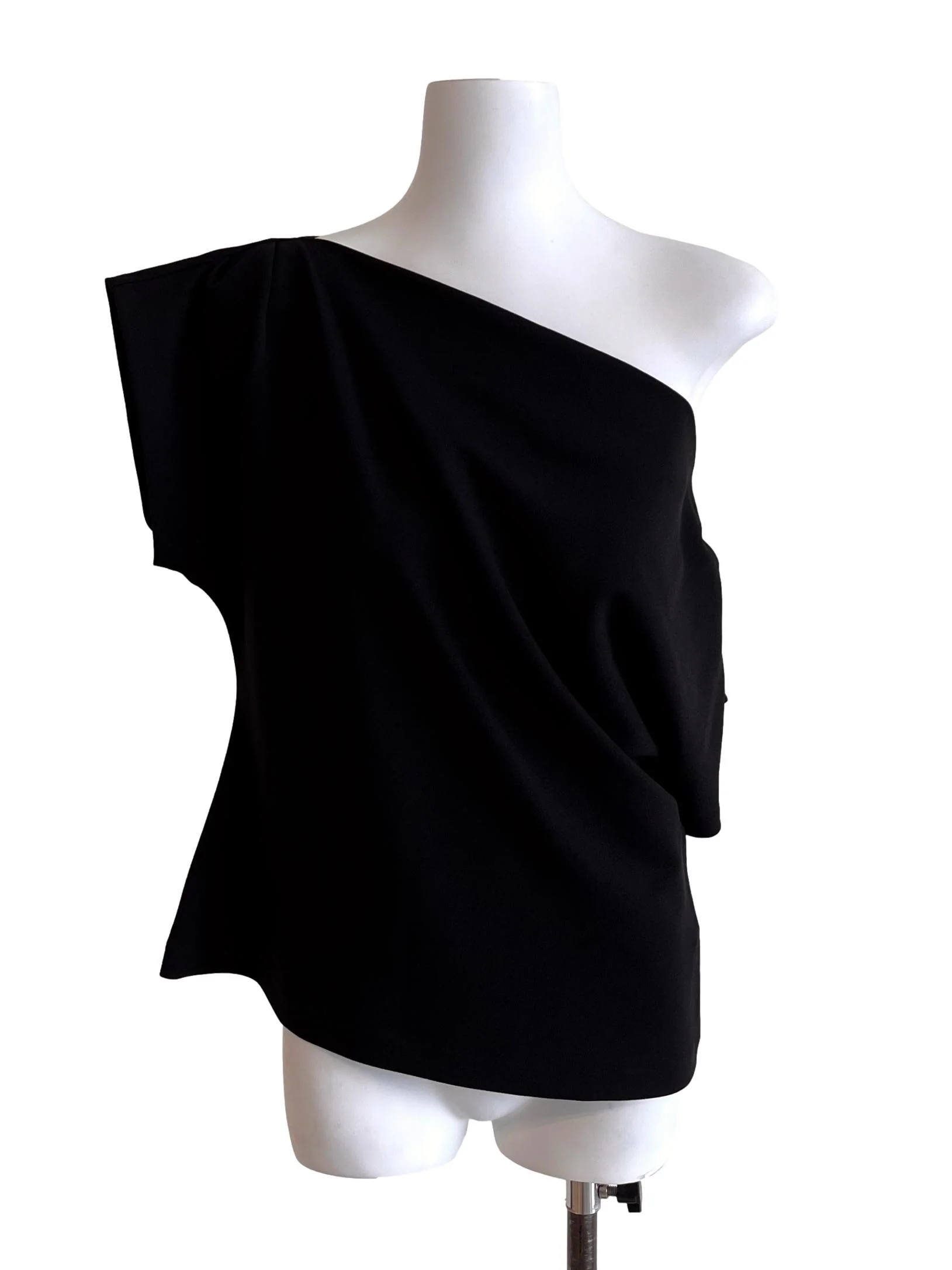 Jade Black Multi-way Drape Top LB