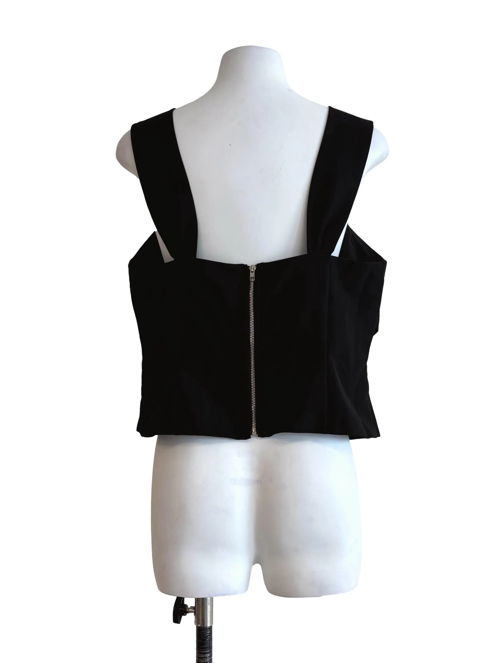 Jade Black Queen Anne Top LB - Image 2
