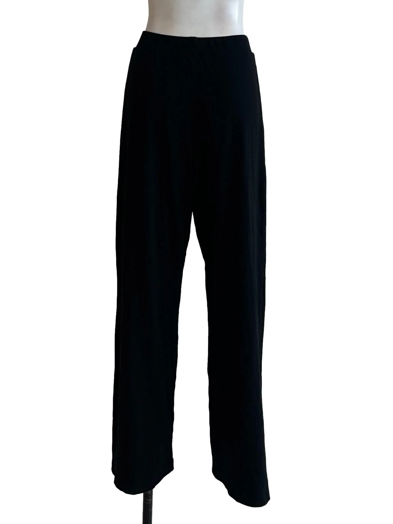 Jade Black Ribbed Pant - Image 2