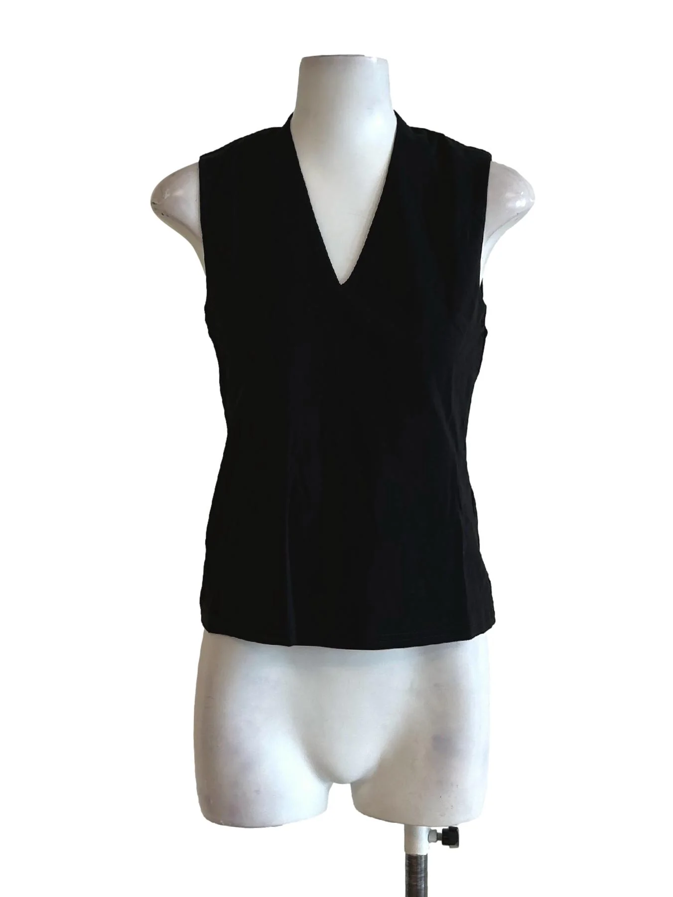 Jade Black Sleeveless Top OSN
