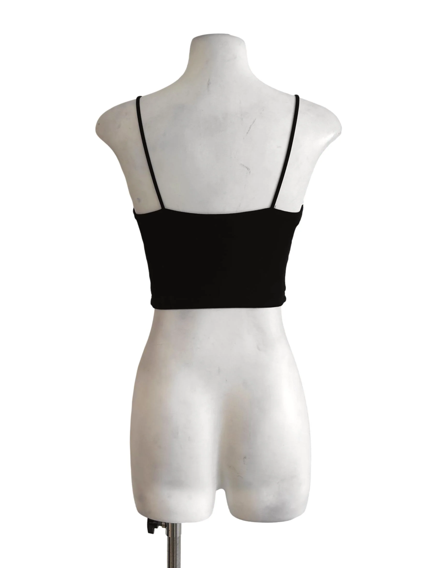 Jet Black Crop Top - Image 2