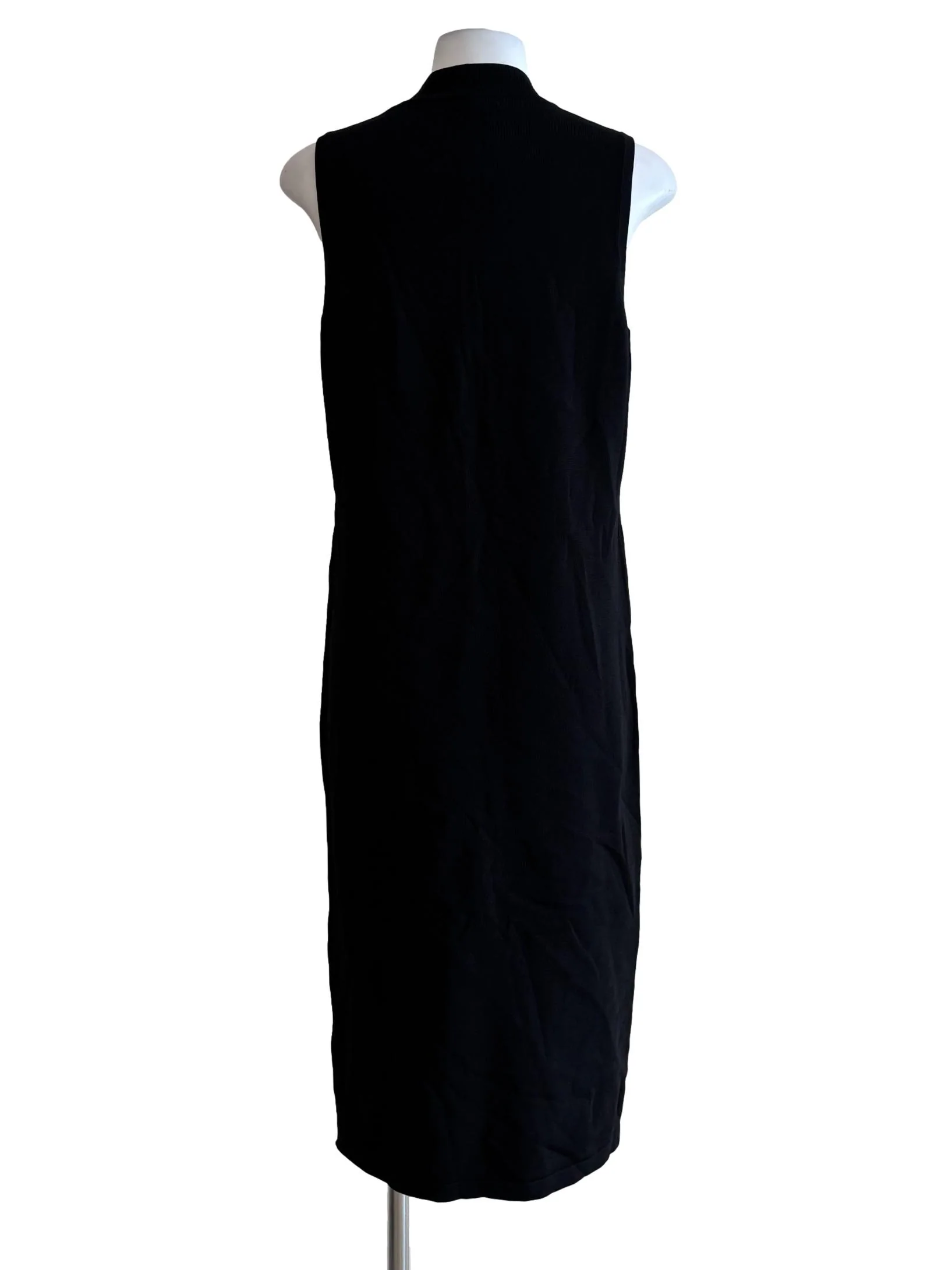 Jet Black Jewel Sleeveless Dress - Image 2