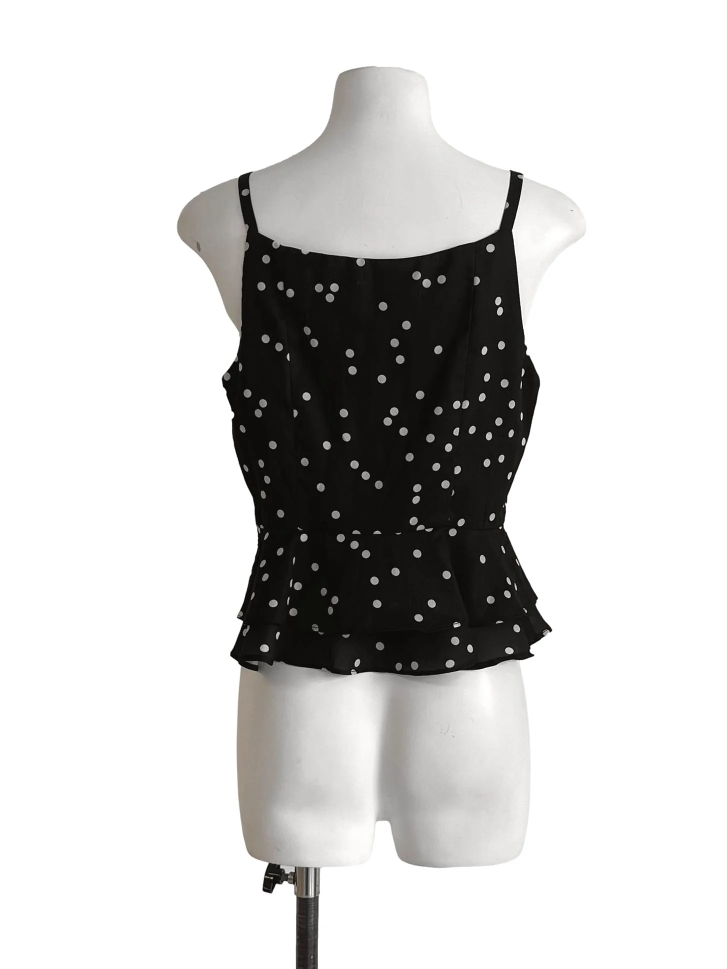 Jet Black Polka Dot Top TCL - Image 2