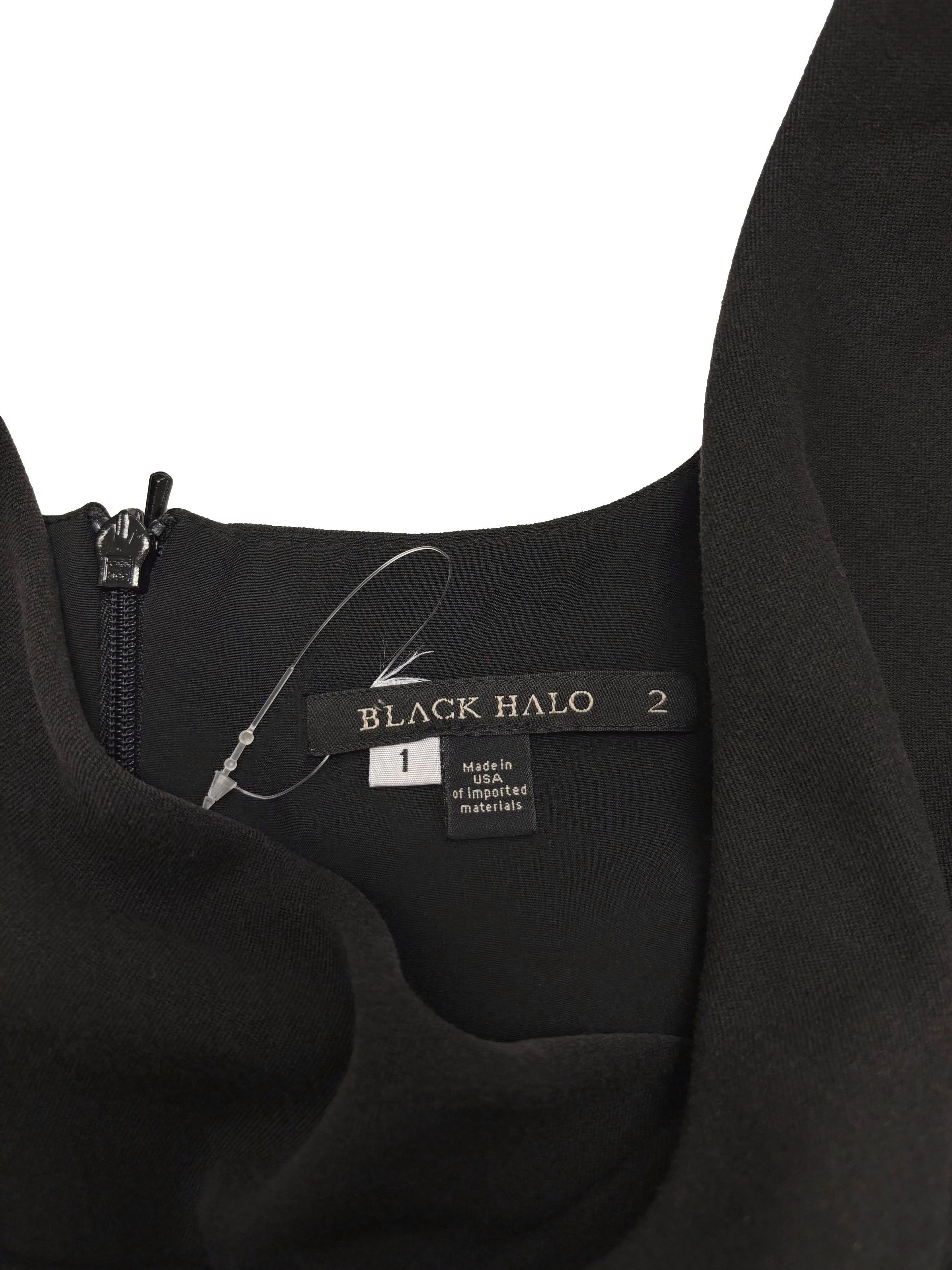 Jet Black Quarter Sleeve Cowl Jumpsuit - Image 3