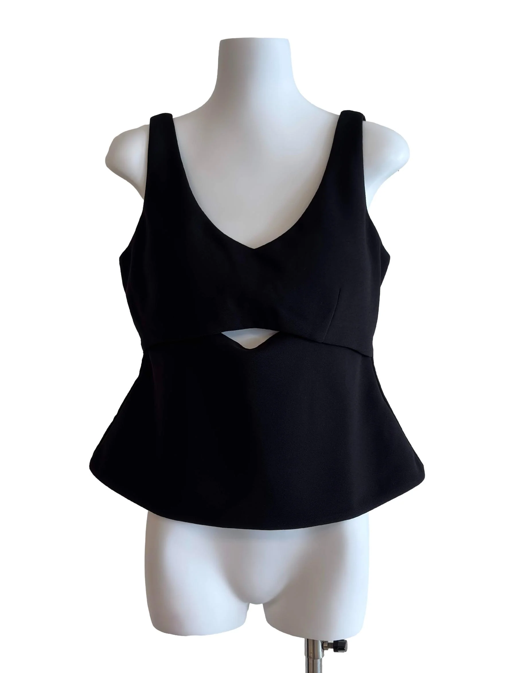 Jet Black Scoop Padded Top