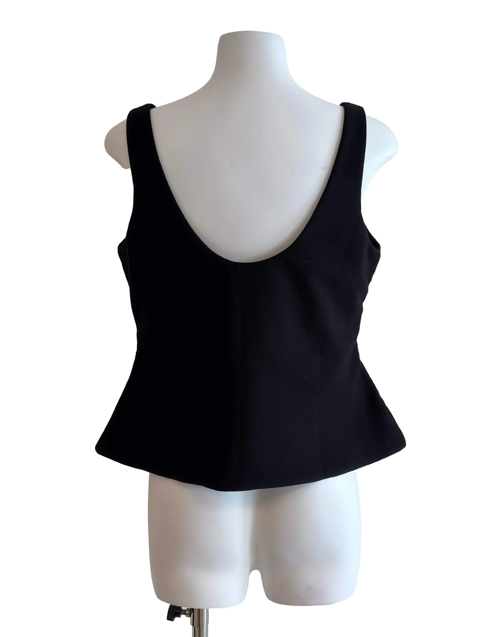 Jet Black Scoop Padded Top - Image 2