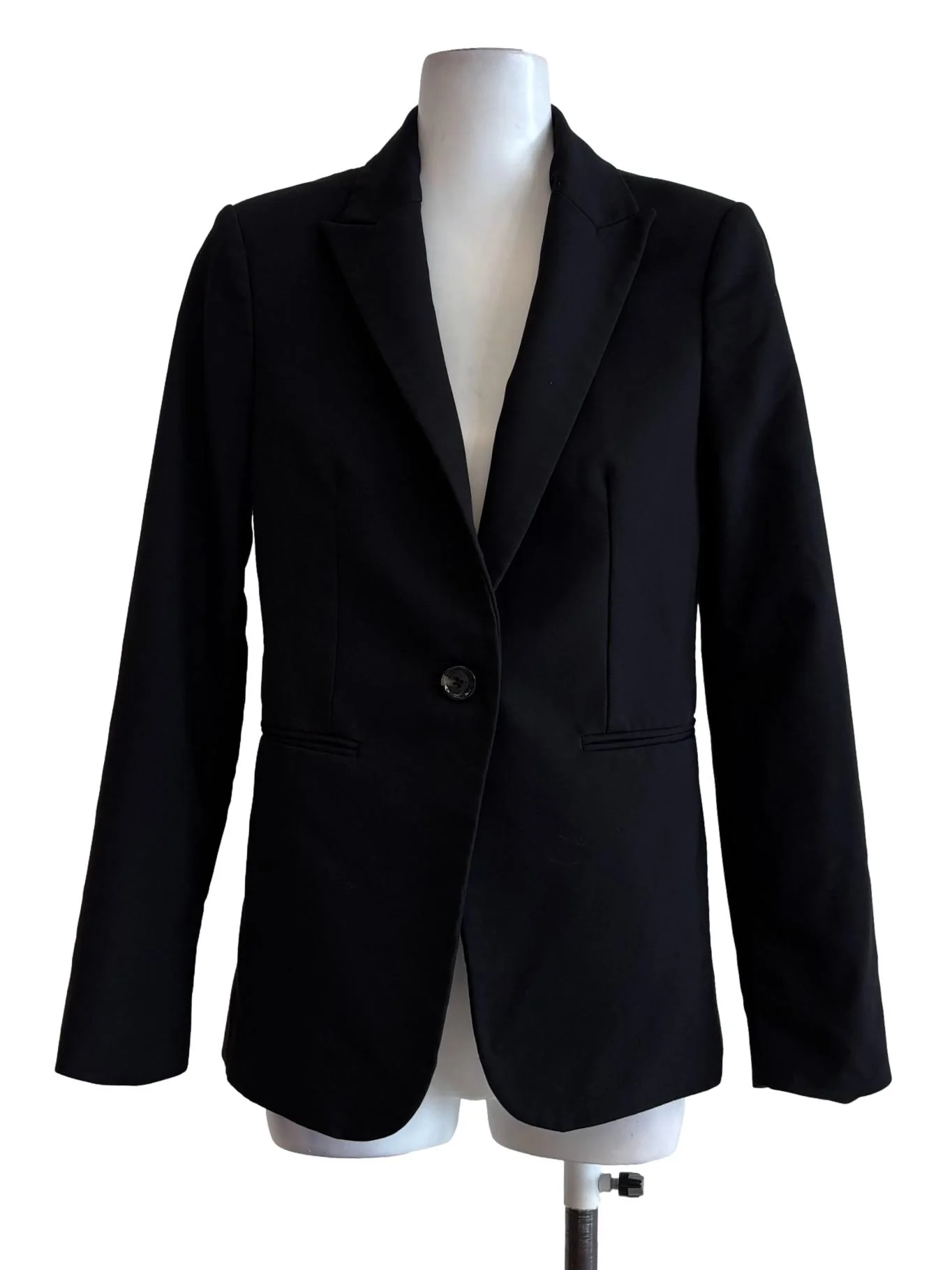 Jet Black Slim Fit Blazer