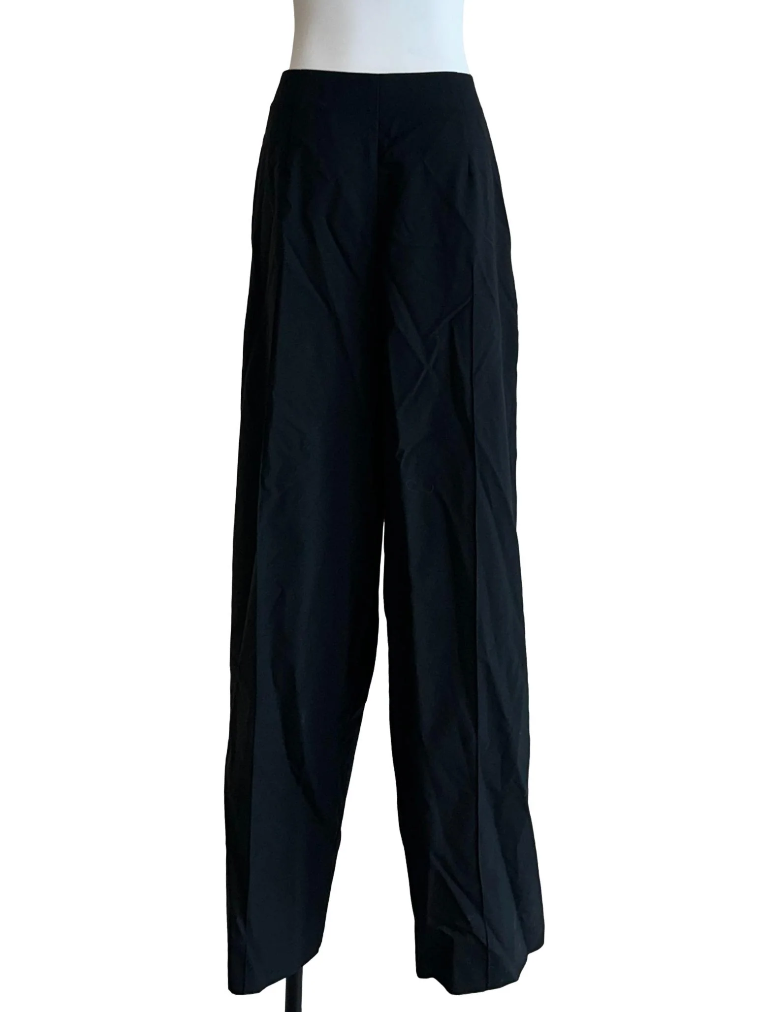 Jet Black Slim Fit Pants - Image 2