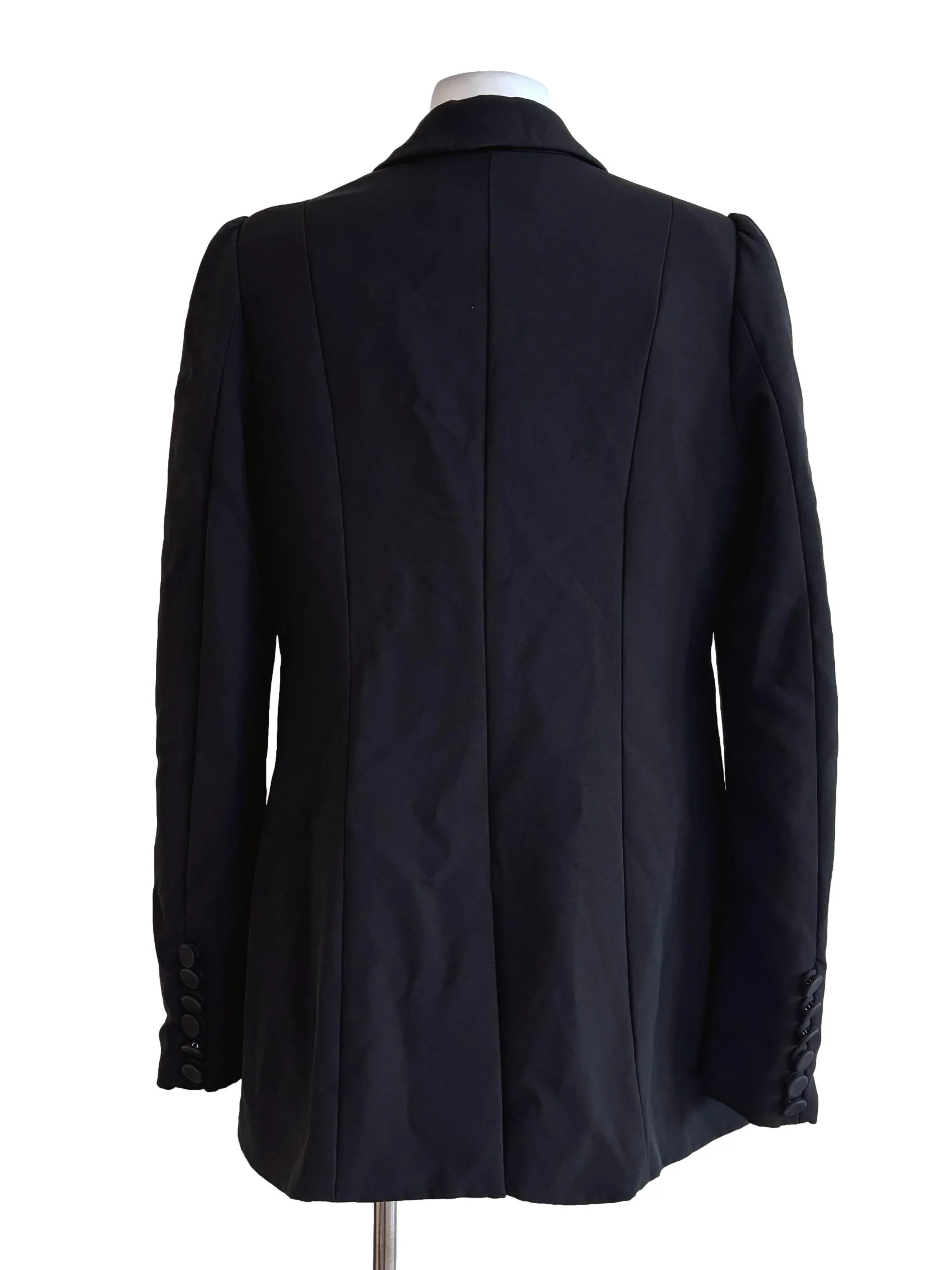 Jet Black Styled Blazer - Image 2