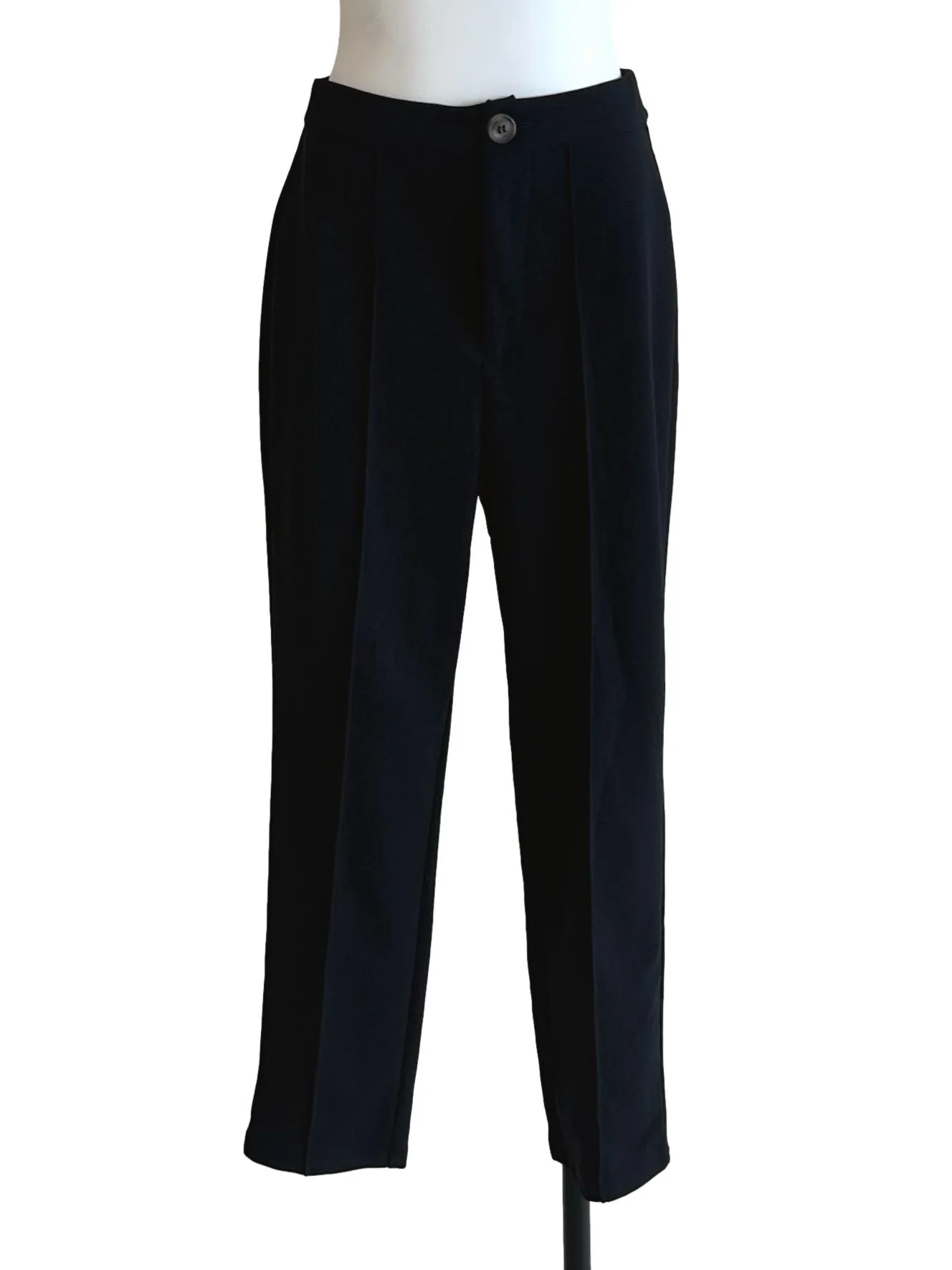 Jet Black Tapered Pants